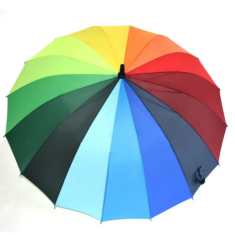16 Ribs Rainbow Canopy Umbrella/Golf Umbrella 4