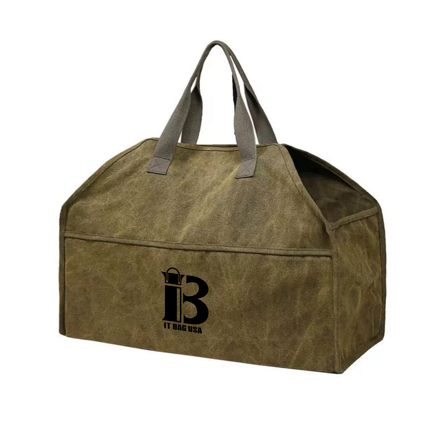 Portable Wood Firewood Canvas Bag 2