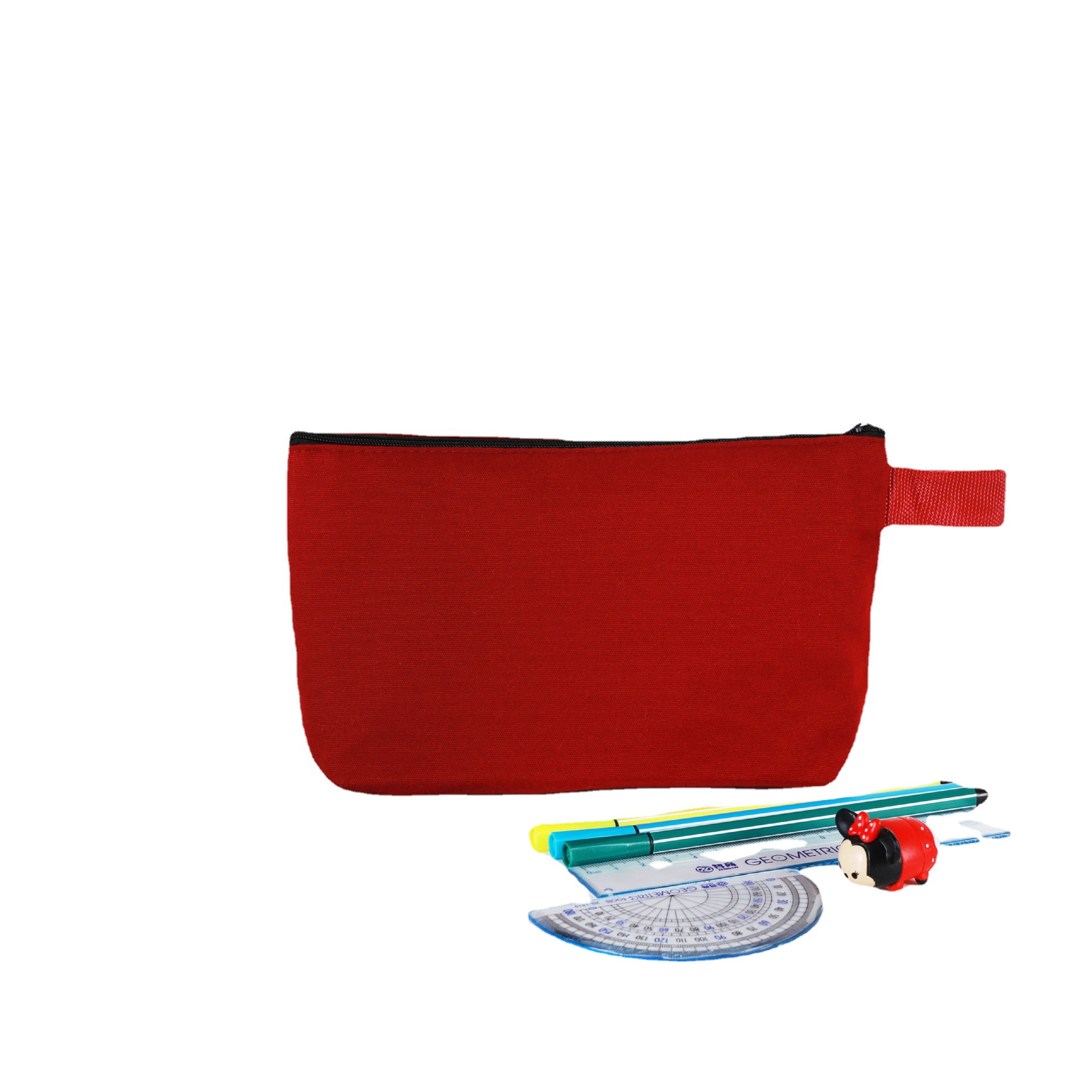 Zipper Canvas Makeup Bag Pouch 2