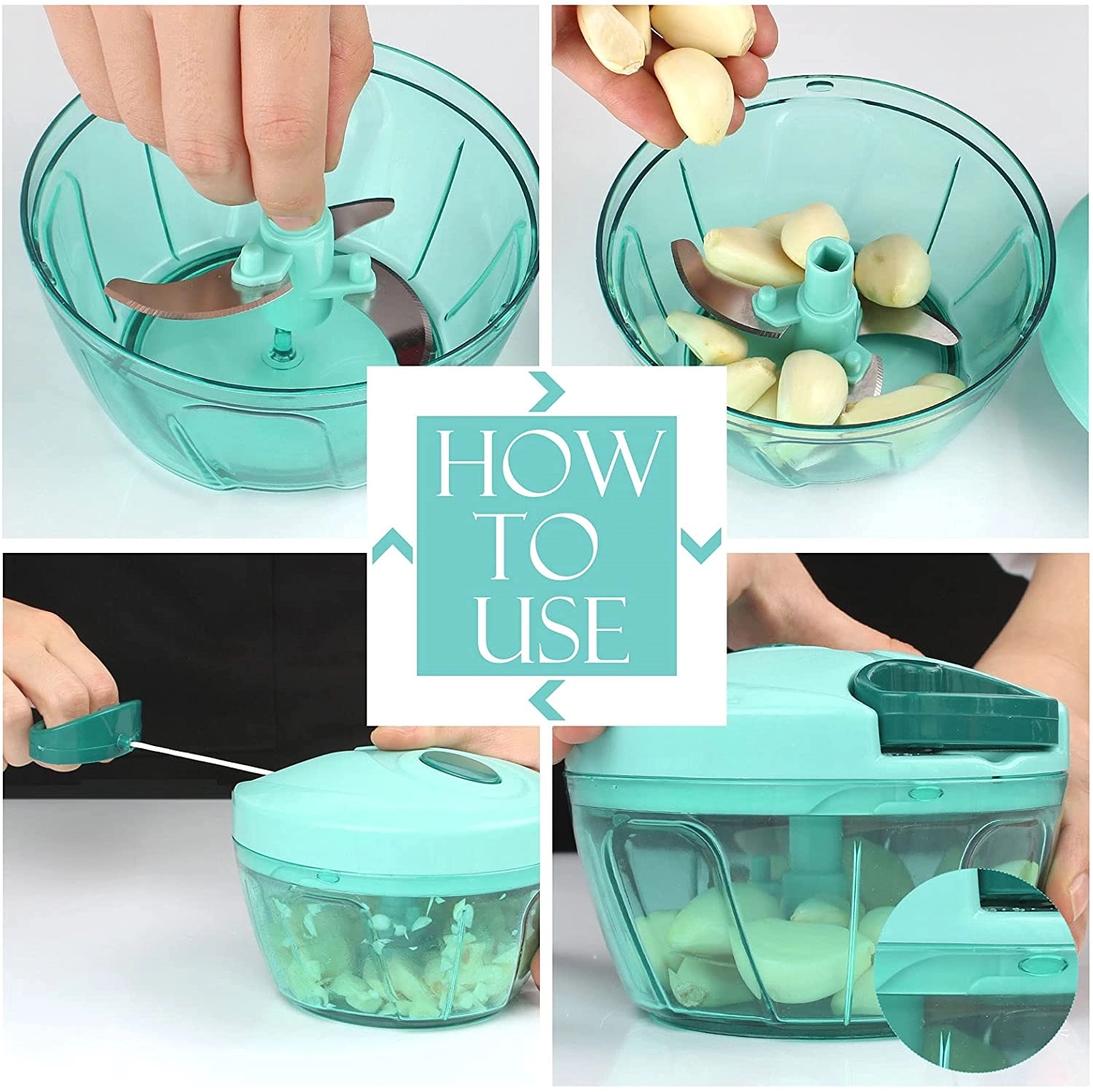 High Capacity 17oz Food Chopper 5