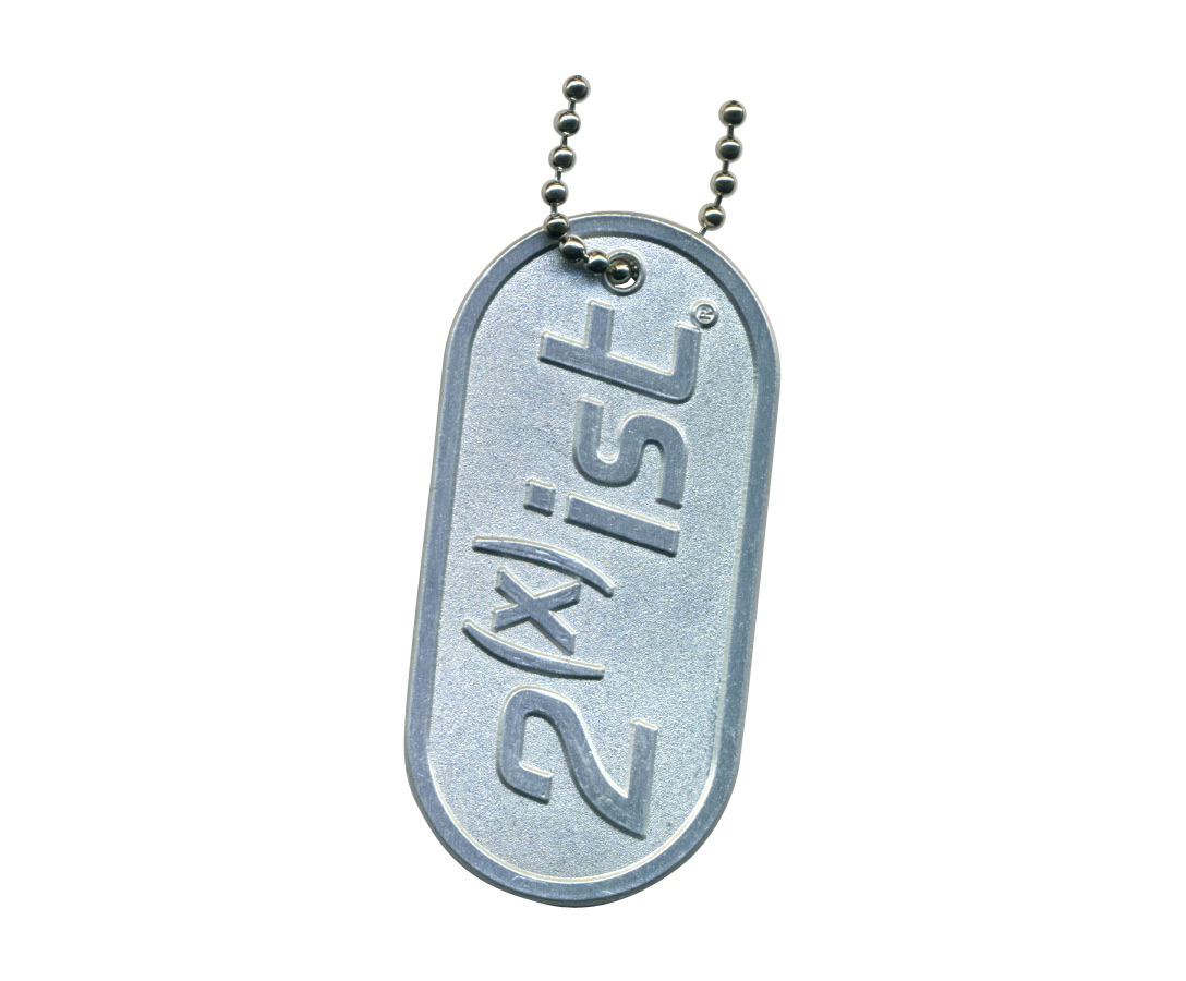 Aluminum Dog Tag with 23" Ball Chain