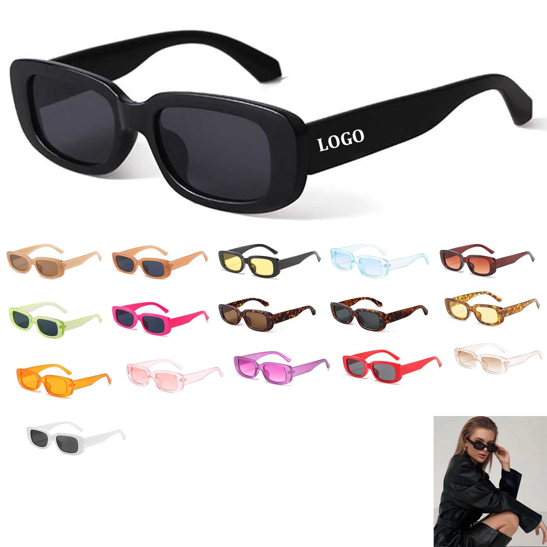 Rectangle Sunglasses 8