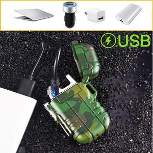 Waterproof Lighter With Dual Arc And Pop Up Lid 2