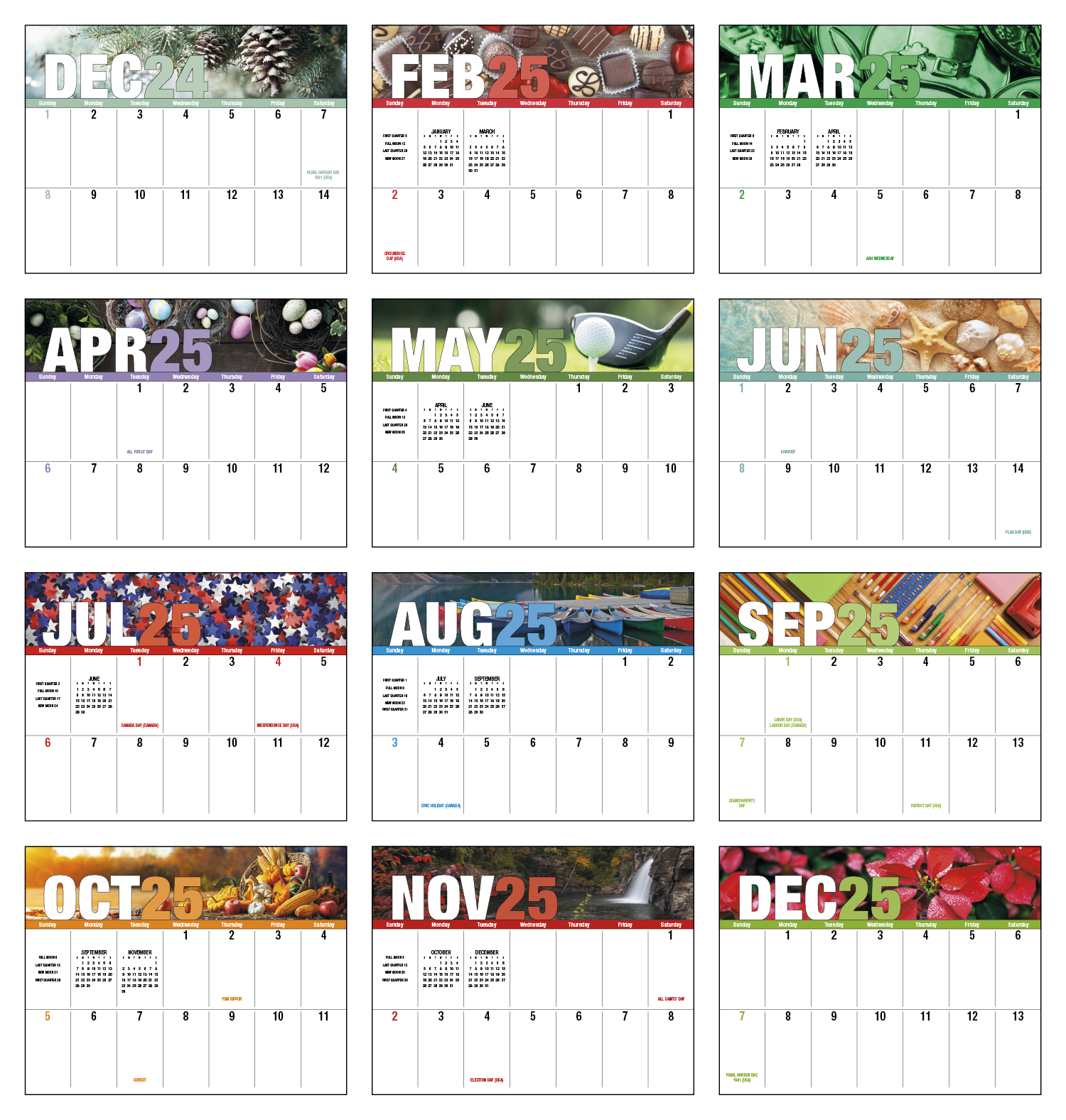 Good Value™ Seasonal Expressions Big Block - Stapled Calendar 15
