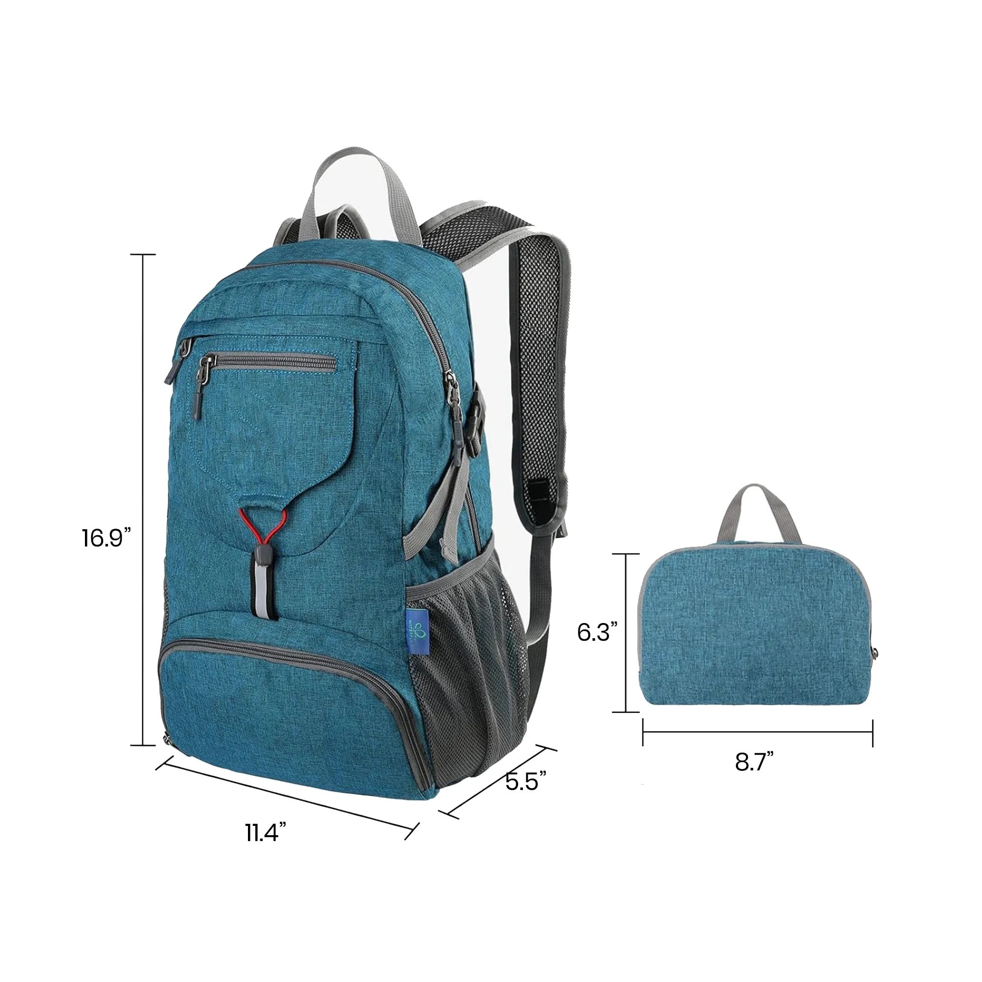 16.9" x 11.4" x 5.5" Large Capacity Outdoor Sports Backpack 9