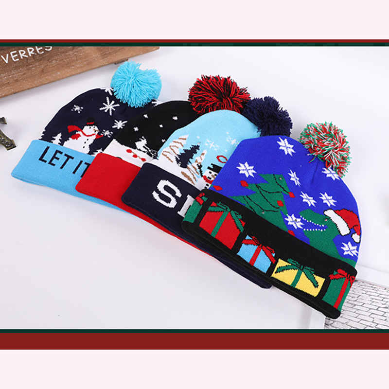 LED Christmas Holiday Hat for Unisex Kids Adults 7