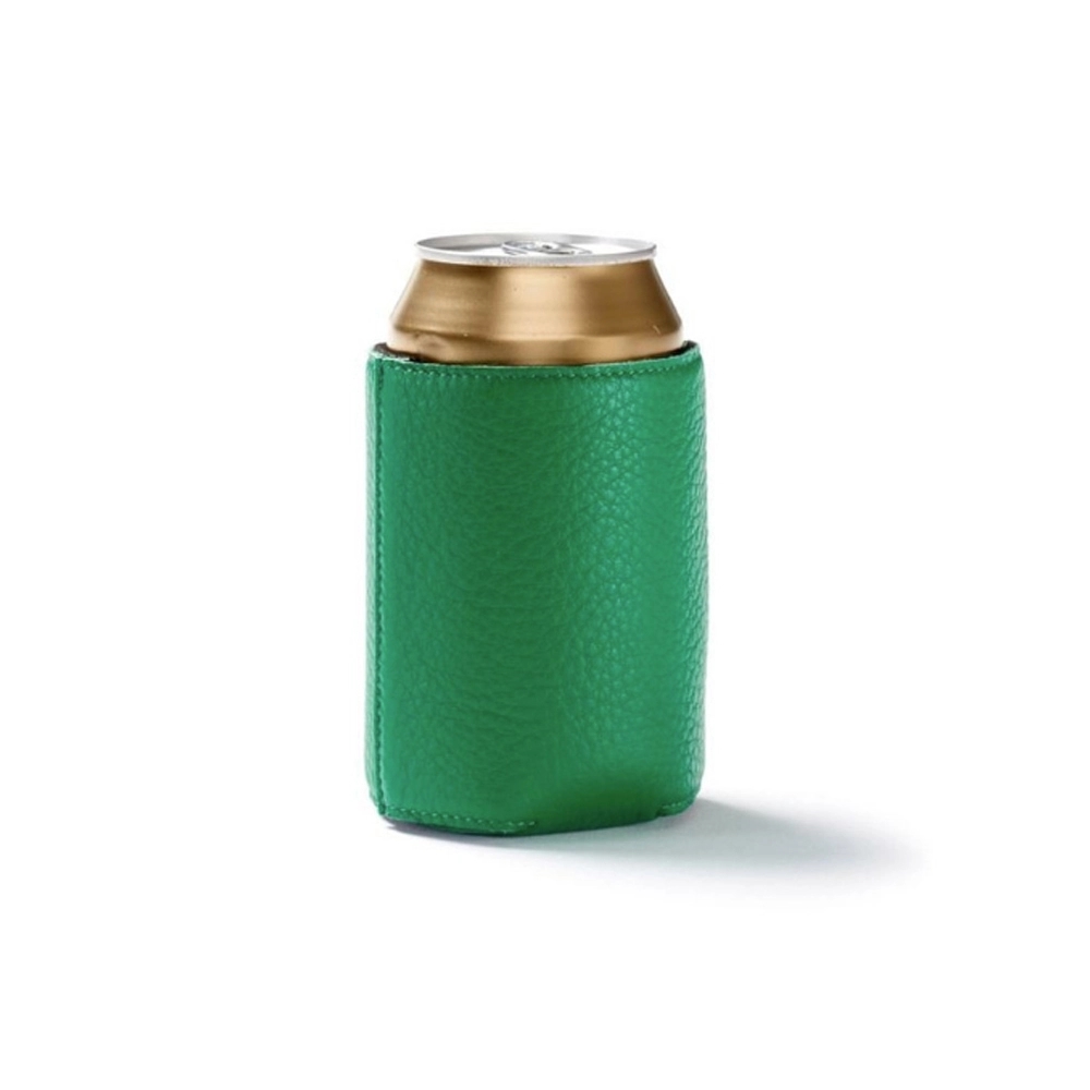 Leather Neoprene Can Cooler, custom can cooler with logo imprint 3