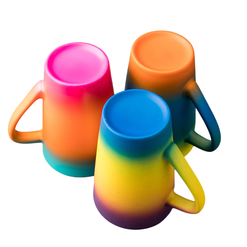 Custom 13 oz. Frosted Gradient Ceramic Mugs 3