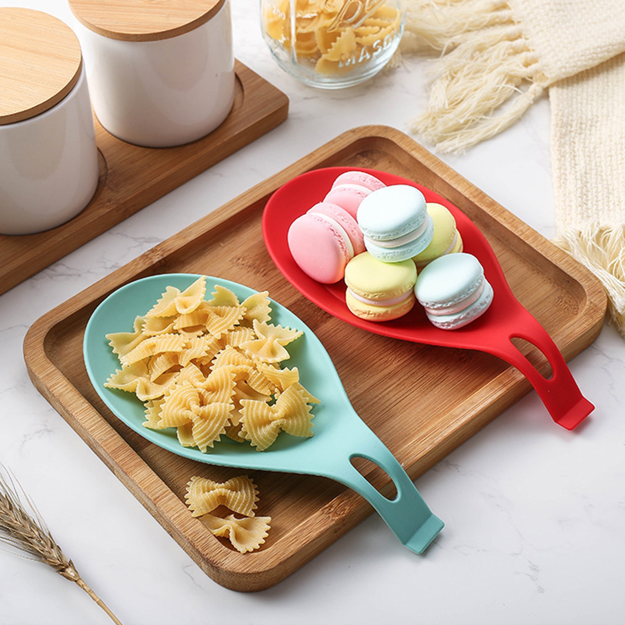Heat-Resistant Plastic Spoon Rest 2