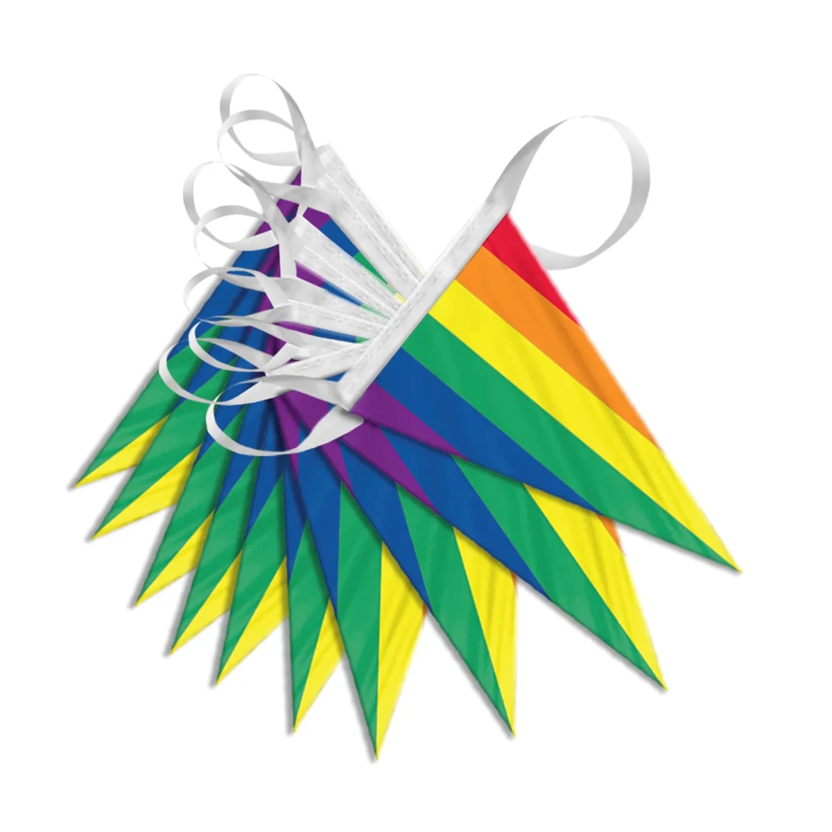 Rainbow Pennant 60' Streamer 3
