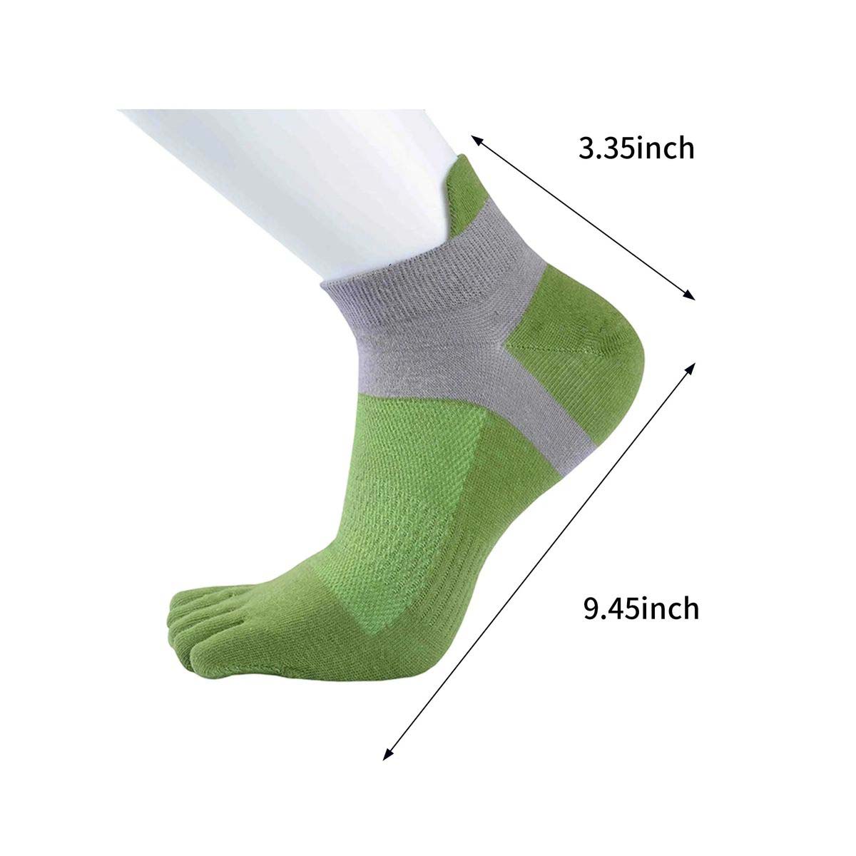 Durable Five Toe Socks with Reinforced Heel 17