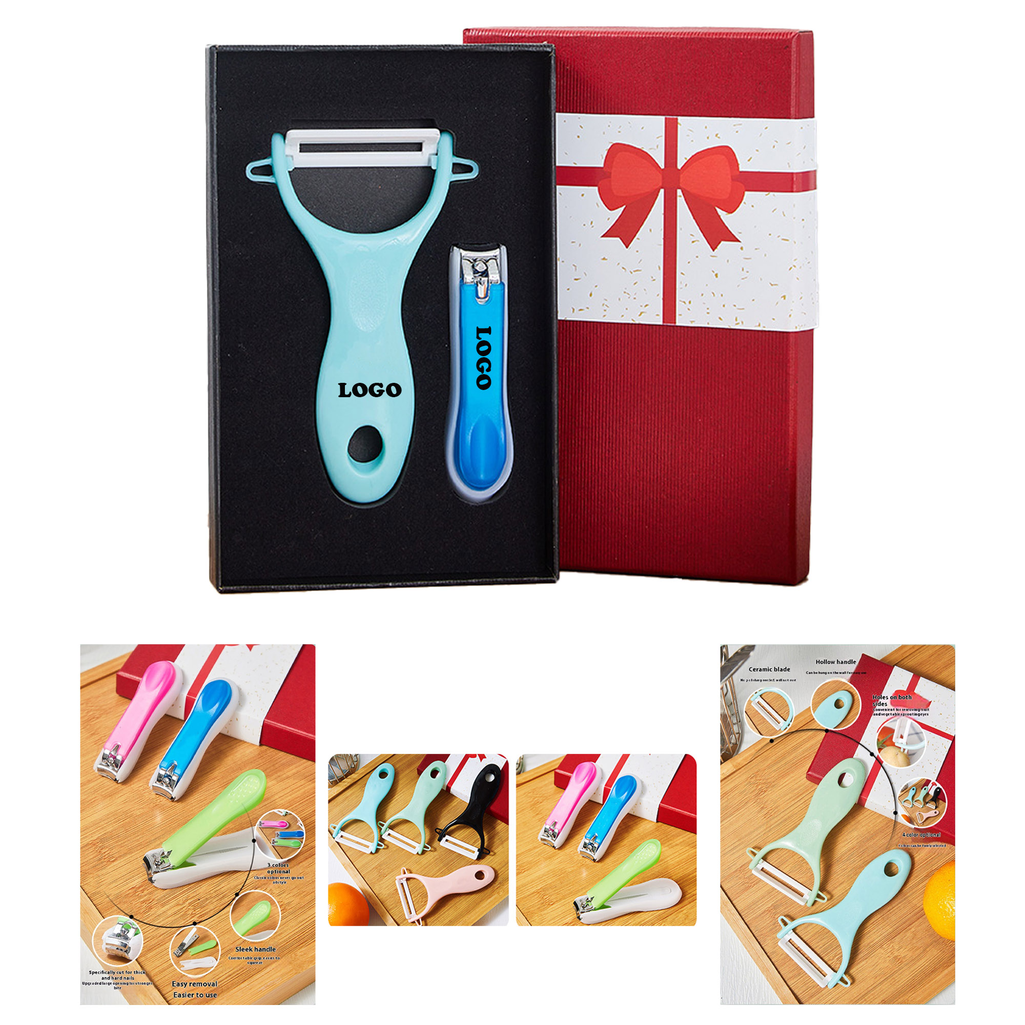 MOQ 10 pcs Nail Clipper  Peeler Set 4