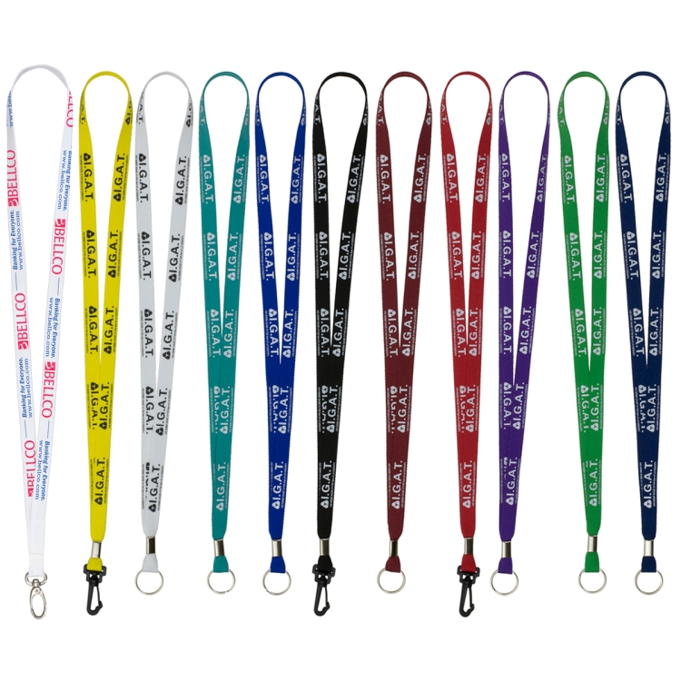 "LASALLE" 1/2" Import Air Ship Silkscreen Lanyard 1