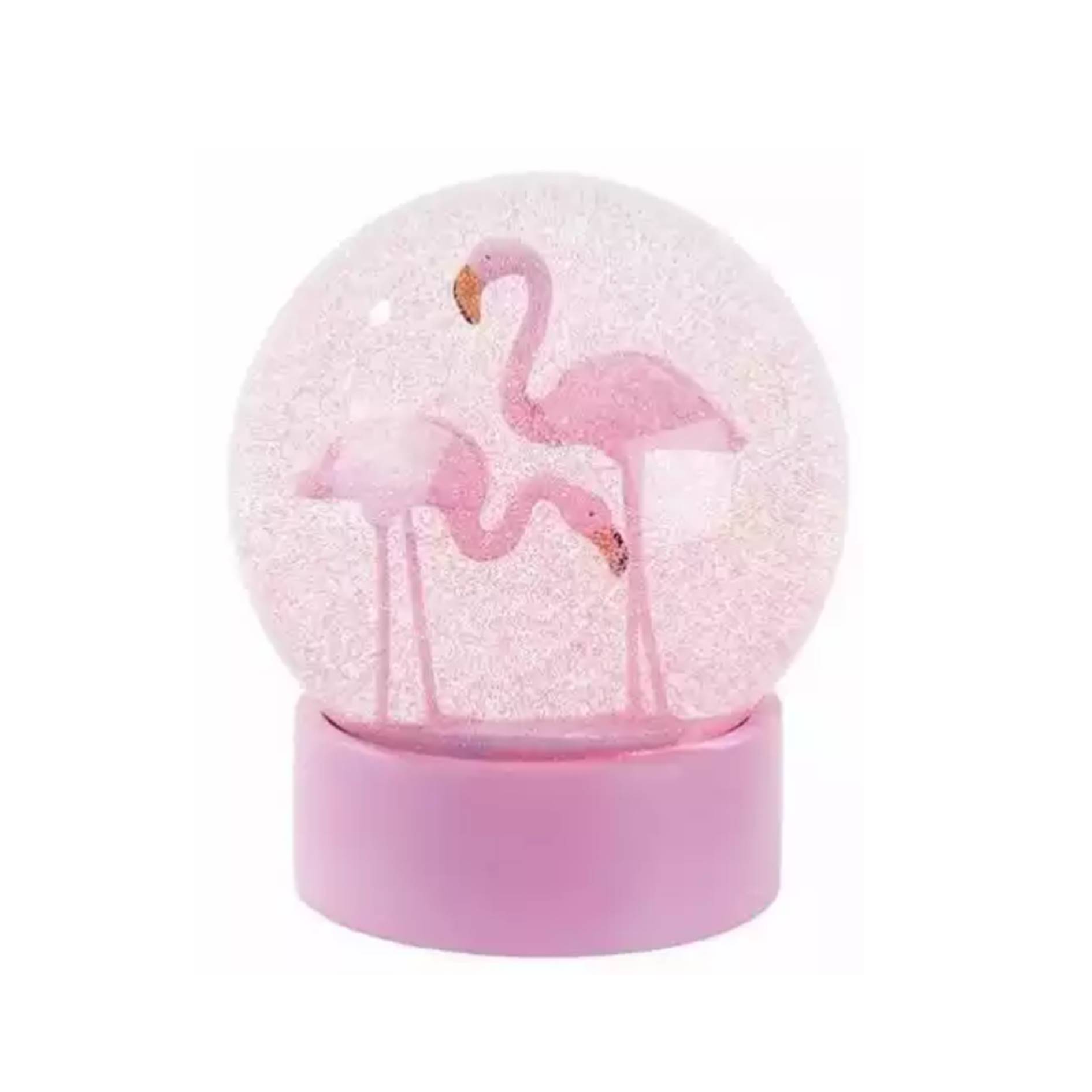 Custom Flamingo Snow Ball 1