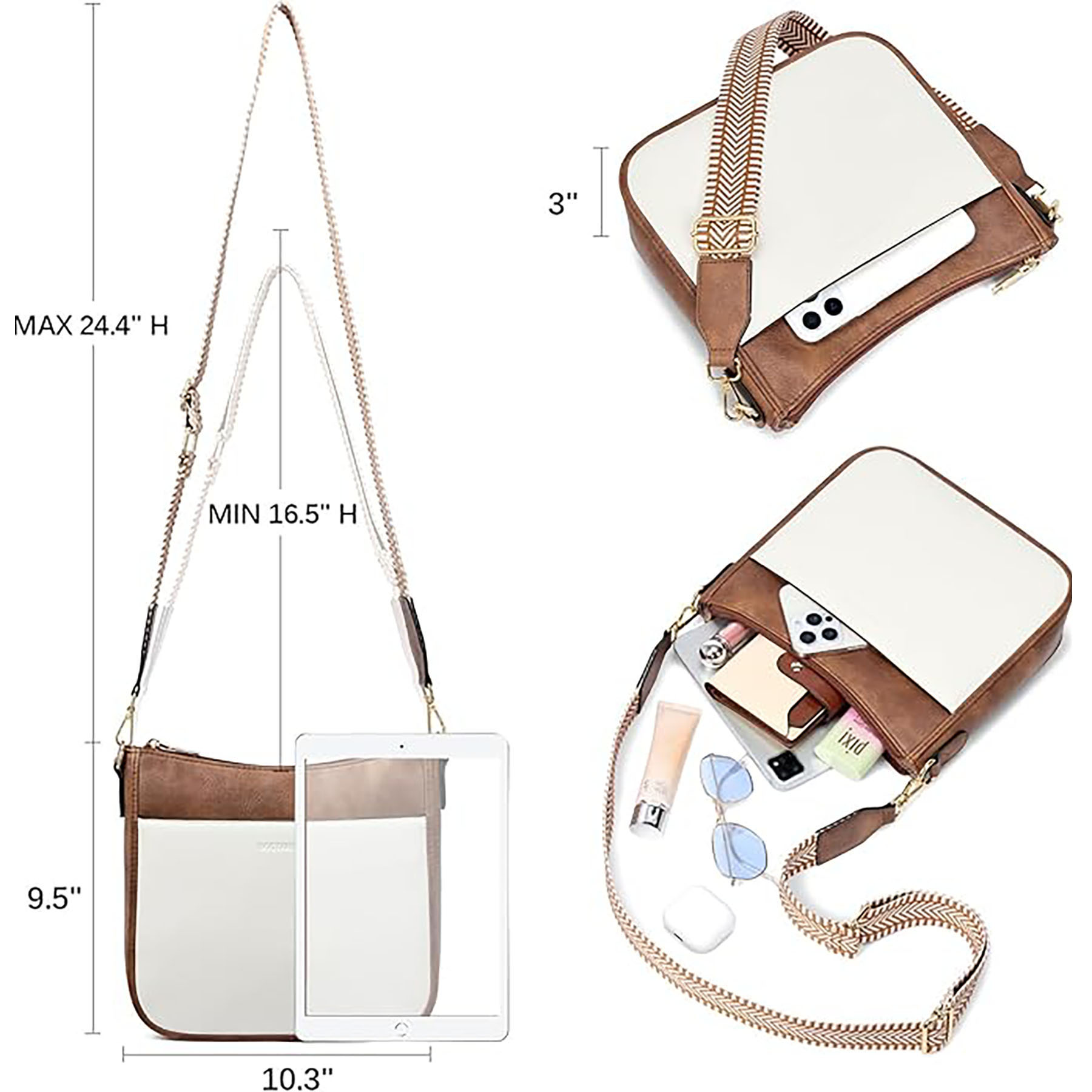 Women's Vegan Leather Crossbody Bag 5