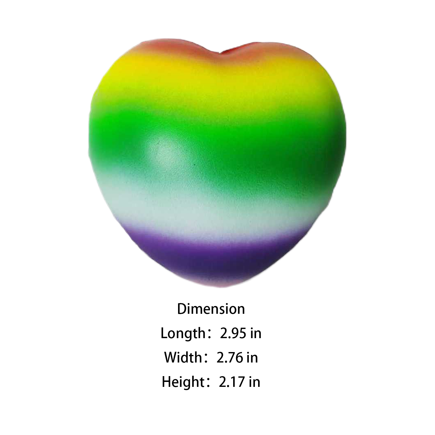 Rainbow Sweet Heart Stress Reliever Toy 5
