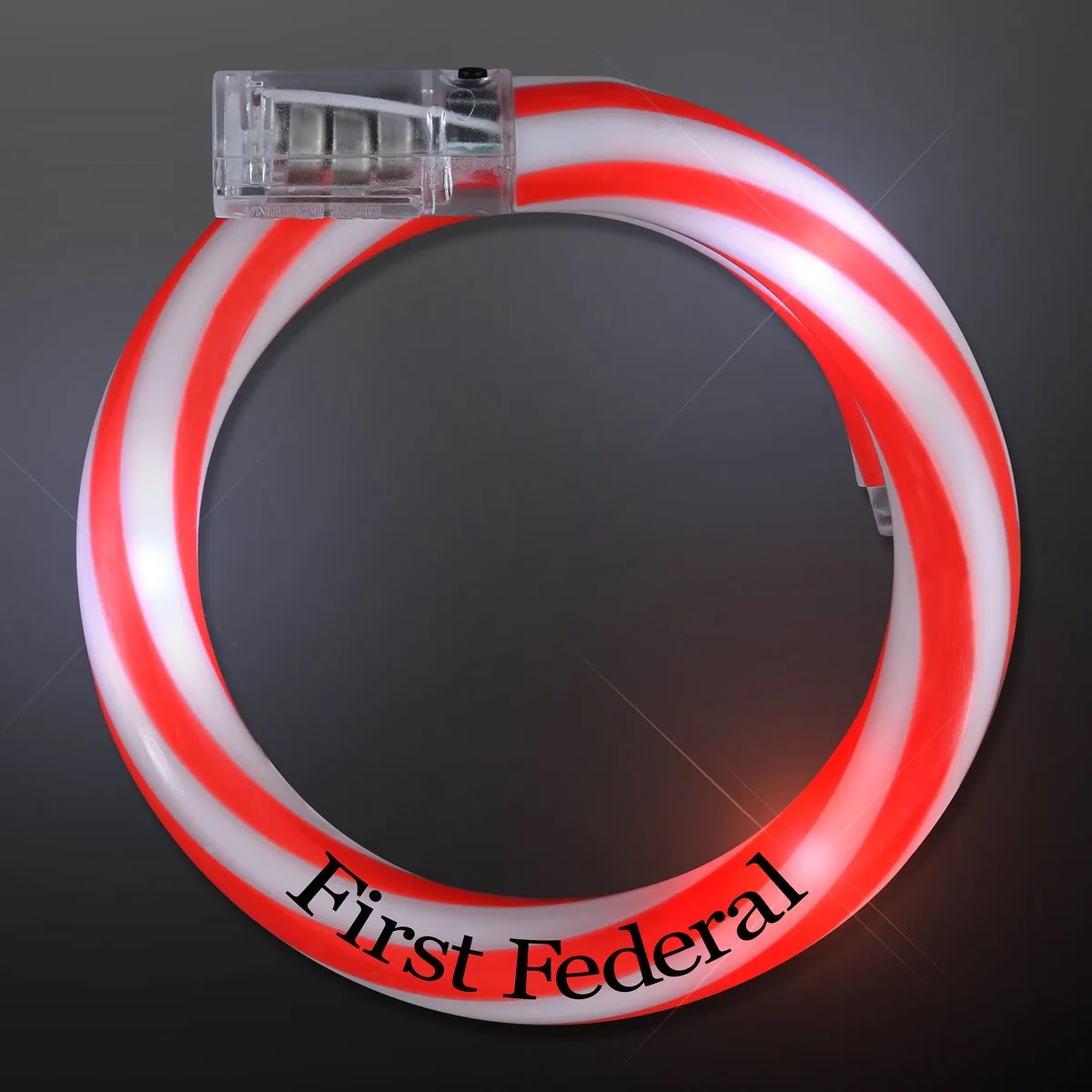 Flashing Christmas Candy Cane Bracelets 2