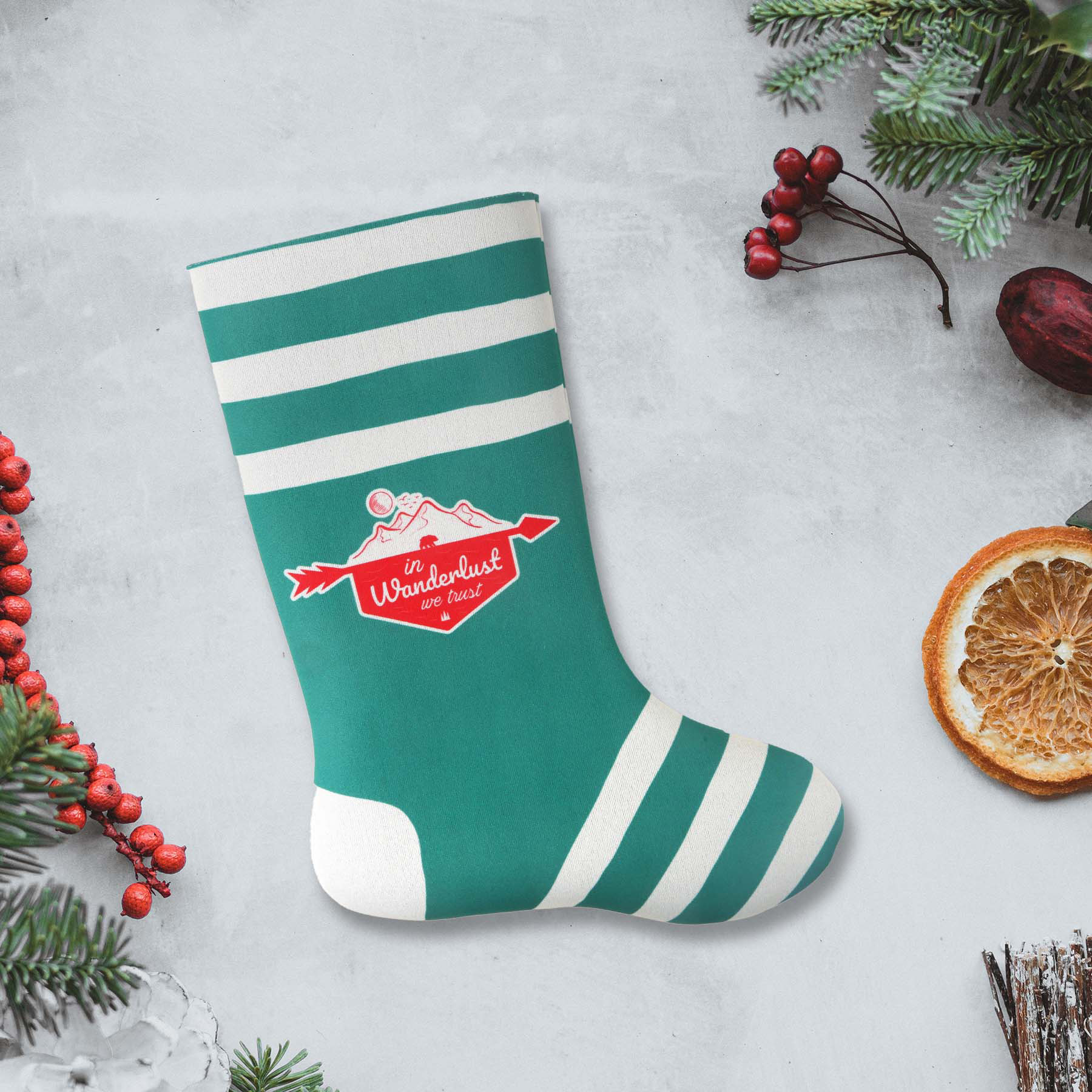 Full Color American Made Stocking: Medium