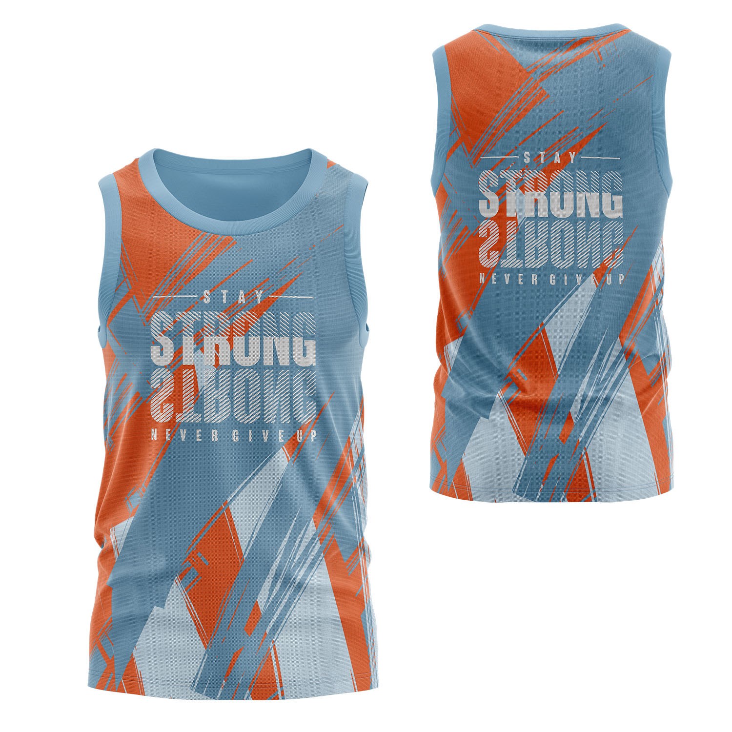 Unisex 150 GSM Short Hole Mesh Performance Sublimation Tank 2