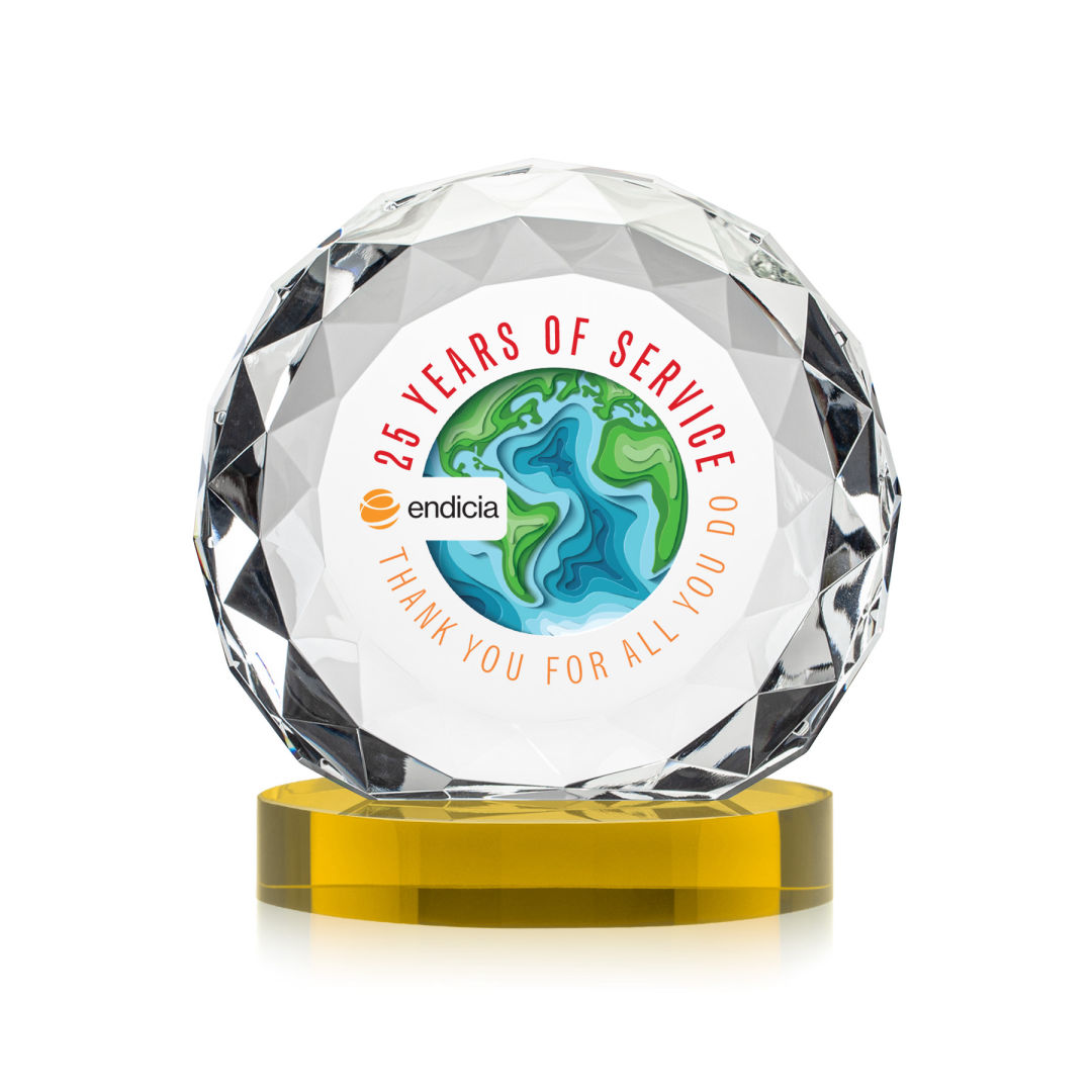 Seville VividPrint™ Award on Alberton Base - Gold 12