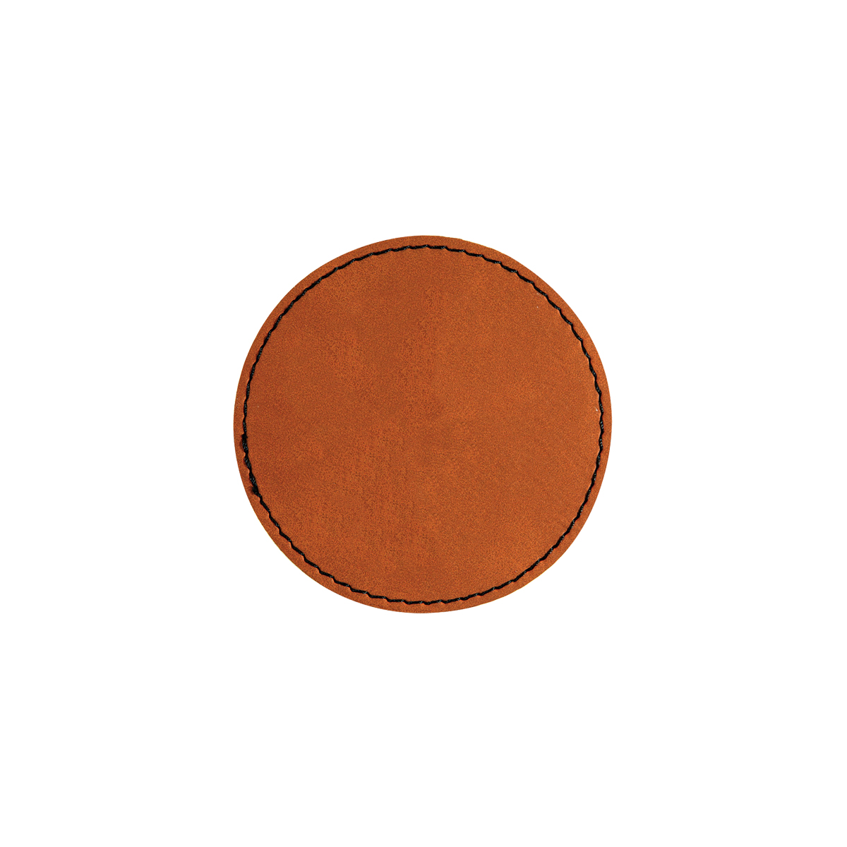 3" Rawhide Leatherette Round Patch with Adhesive 1