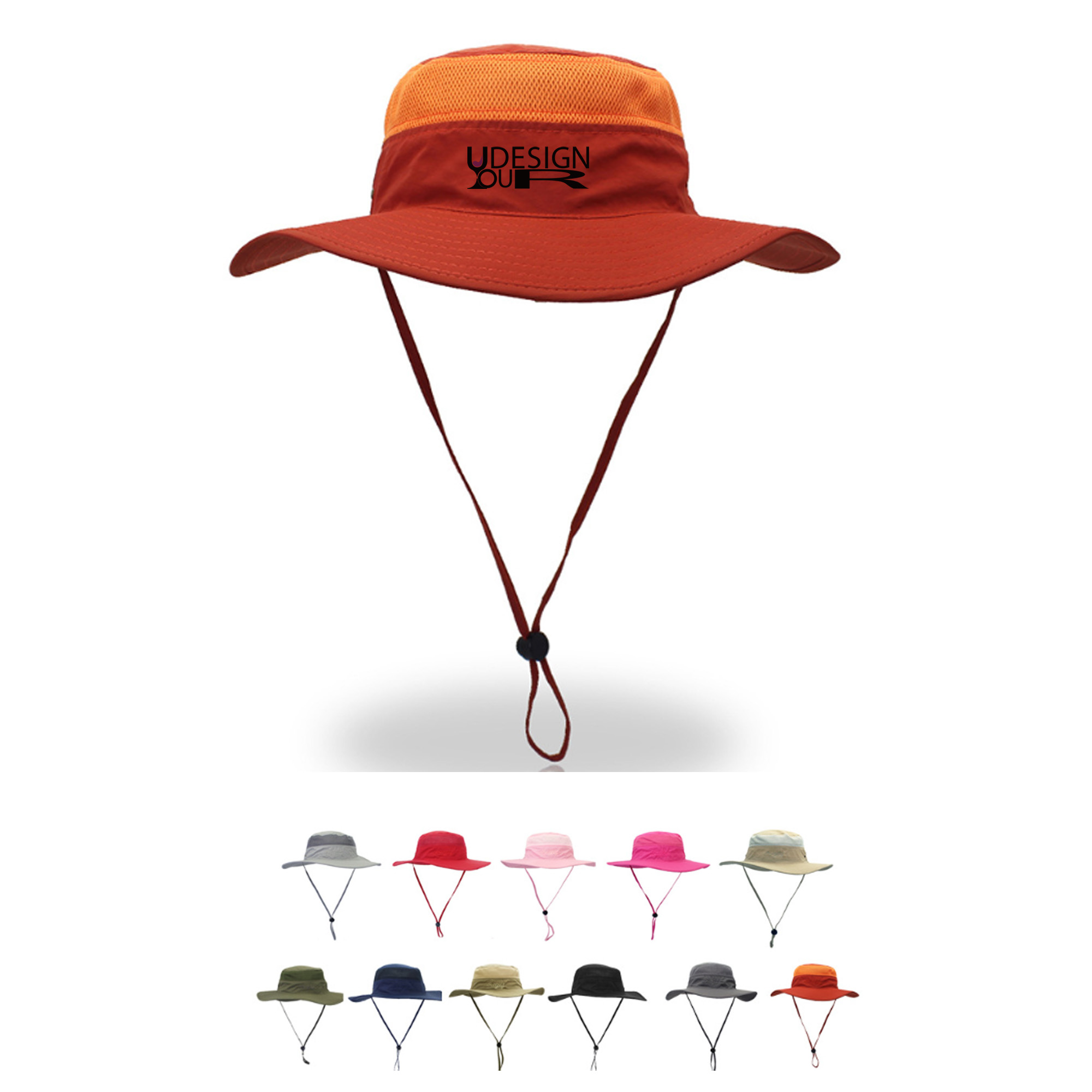Wide Brim UV Protection Sun Bucket Hat MOQ10pcs 1