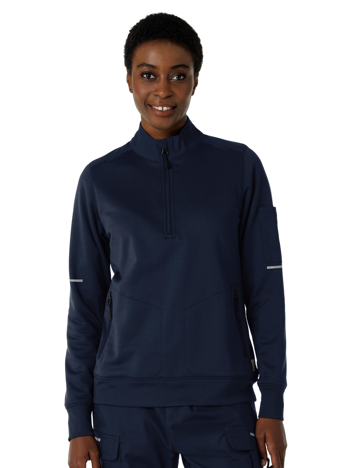 Carhartt Scrubs - Women's Four-Pocket Half Zip Fleece Jacket 8