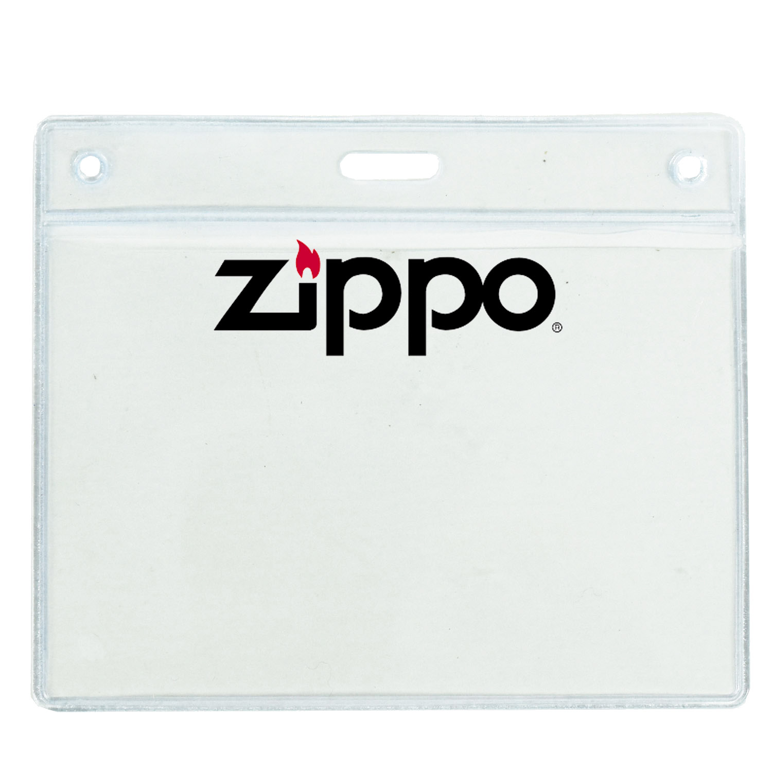 3" H x 4" W inch Printed Badge Holder - Clear Vinyl 5