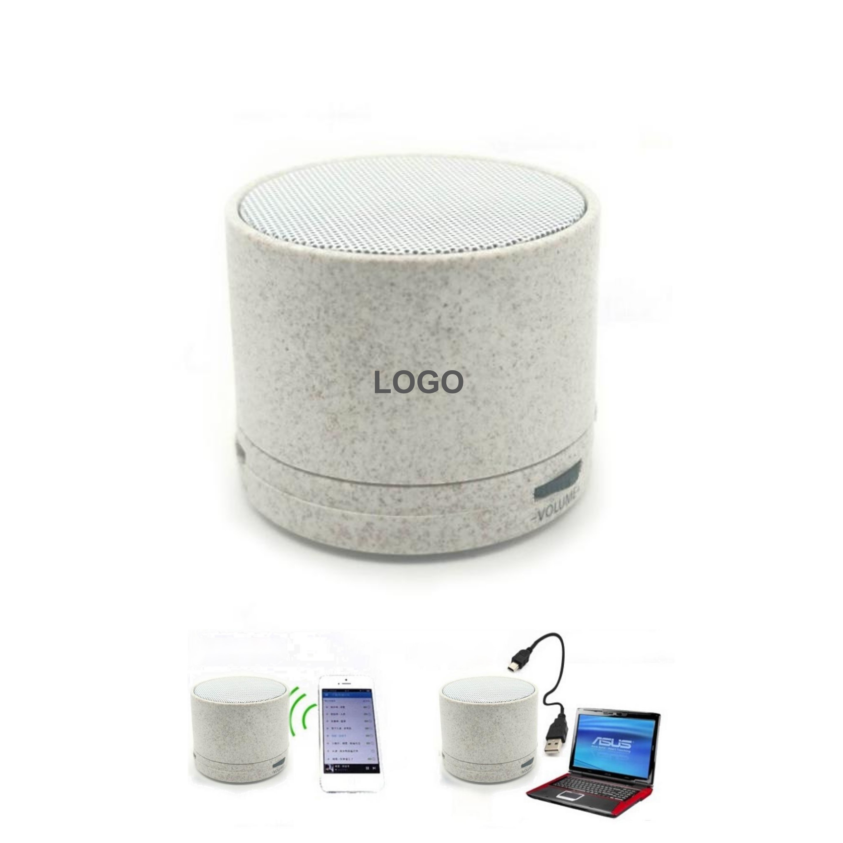 Wheat Straw Wireless Speaker (direct import) 1