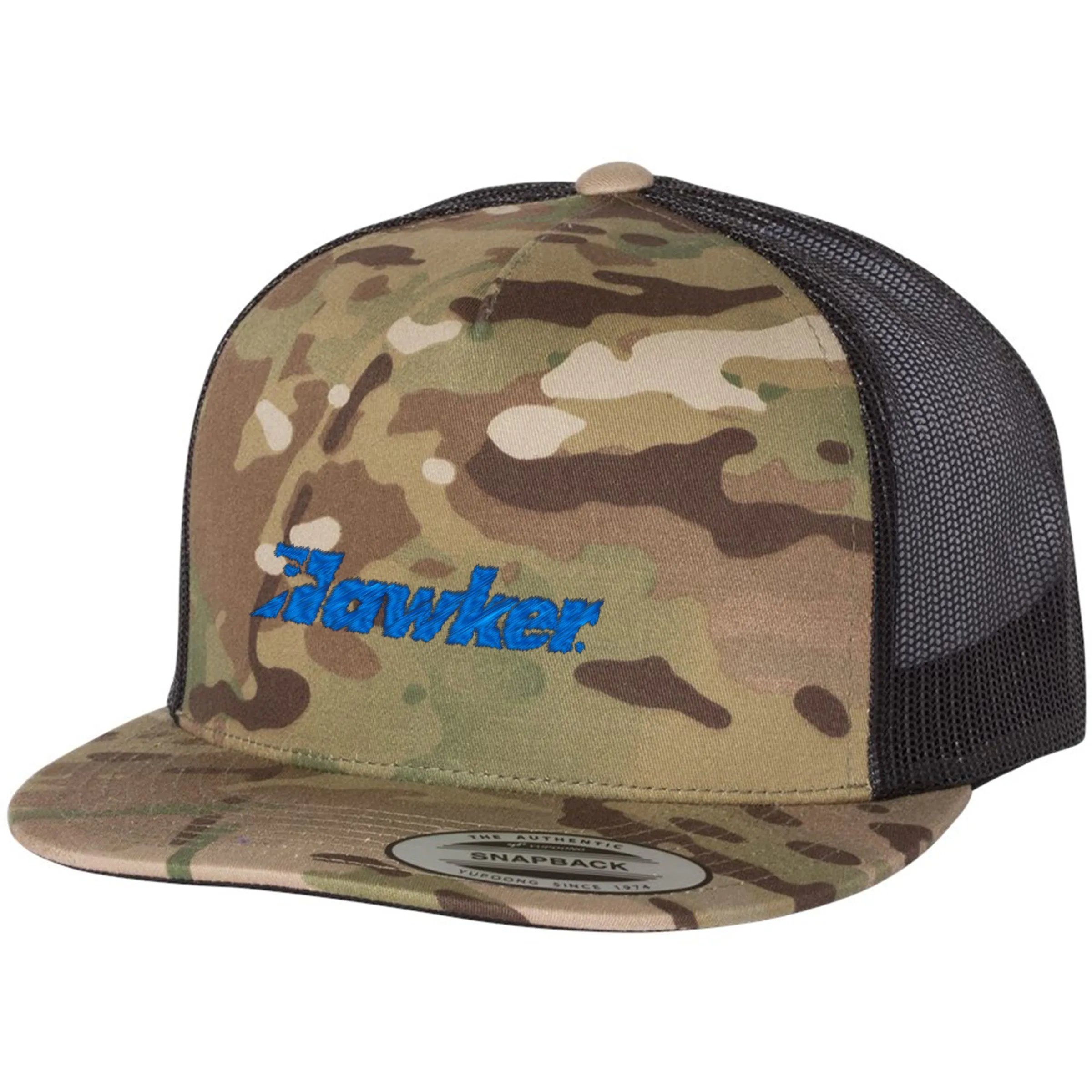 YUPOONG-CLASSIC FLAT BILL TRUCKER CAP 44