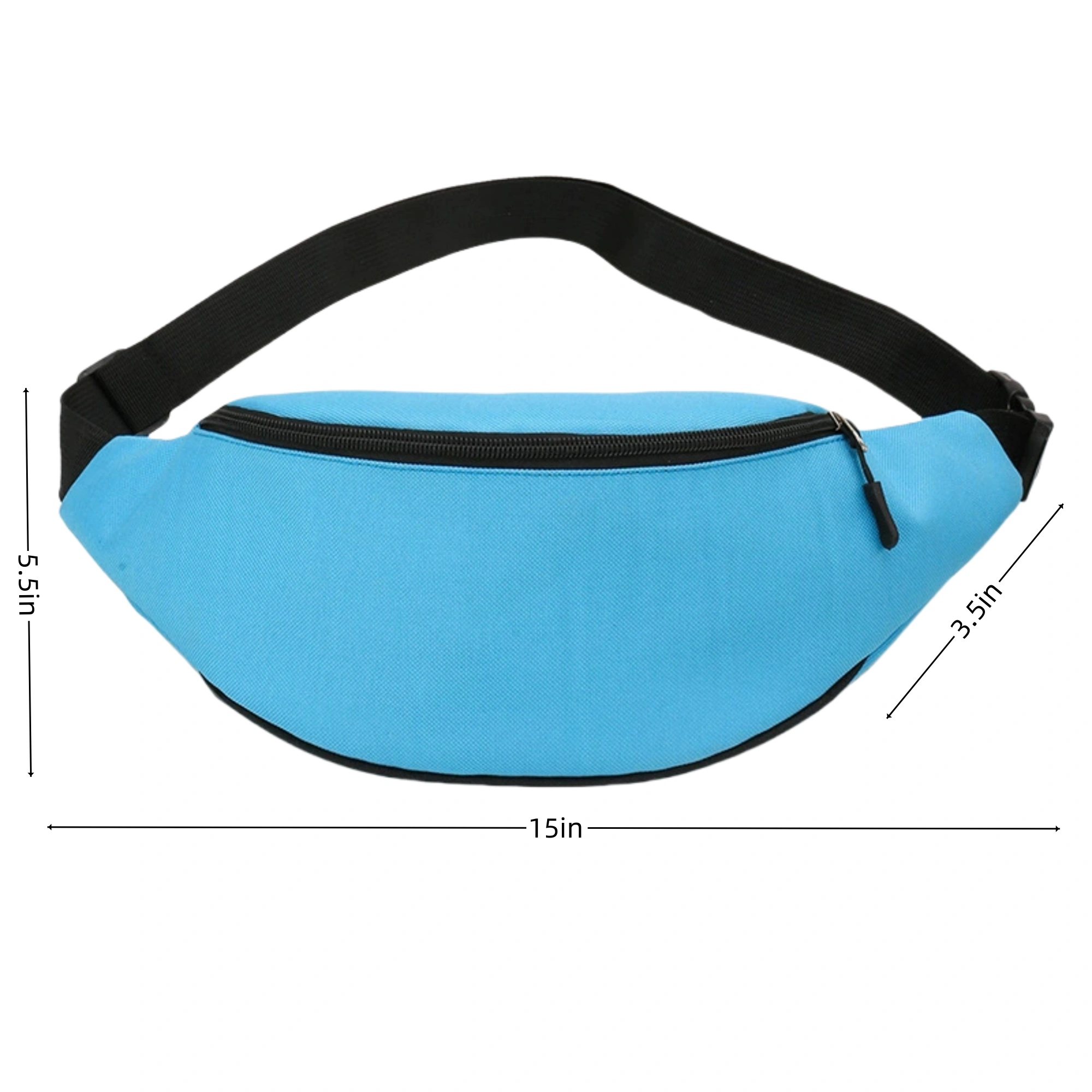 Waterproof Waist Fanny Packs w/ 1 Zipper 1