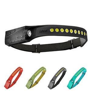 Induction Headlamp LED Flashlight With White And Red Light Tape 4