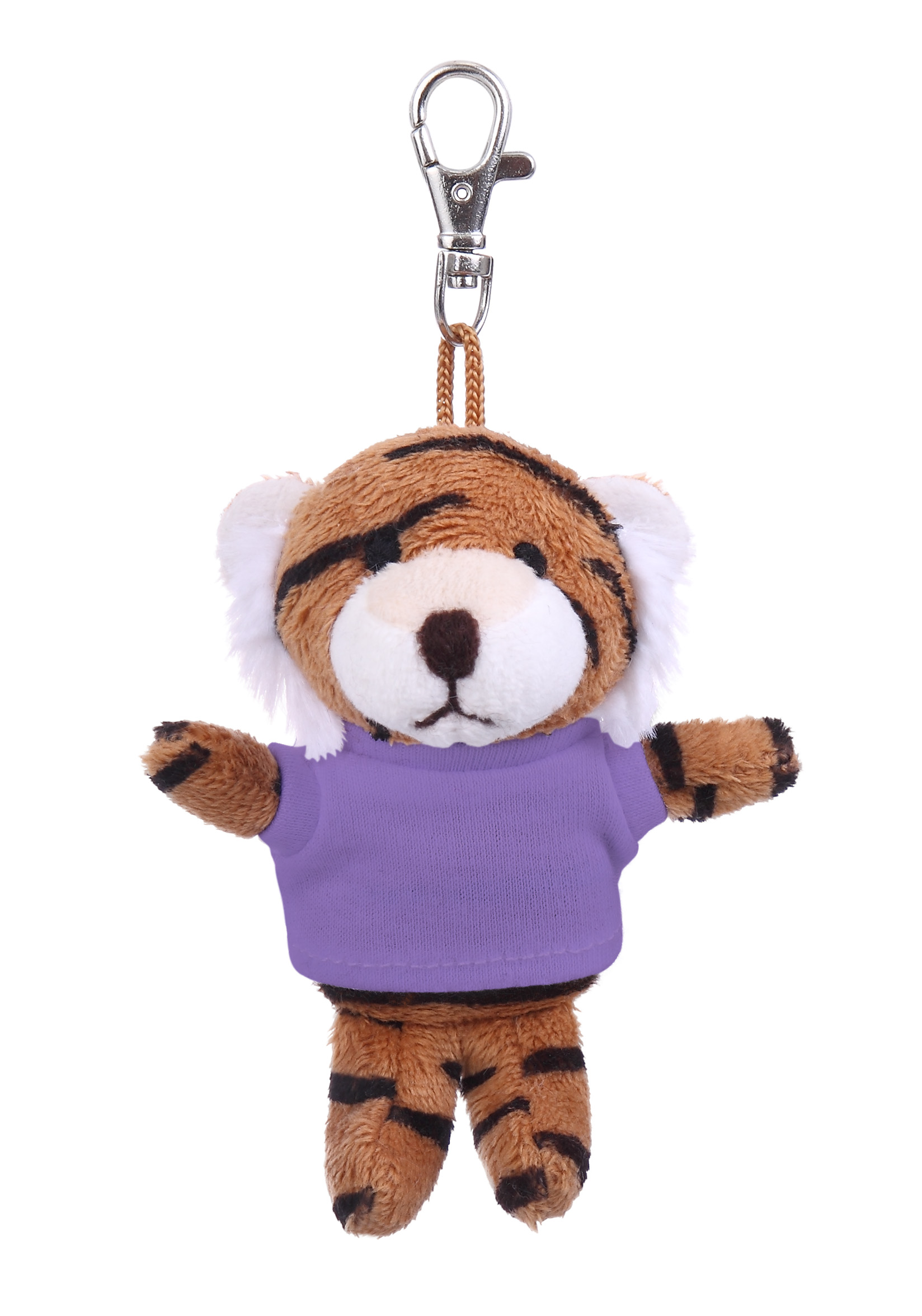 Soft Plush Tiger Keychain with Tee 10