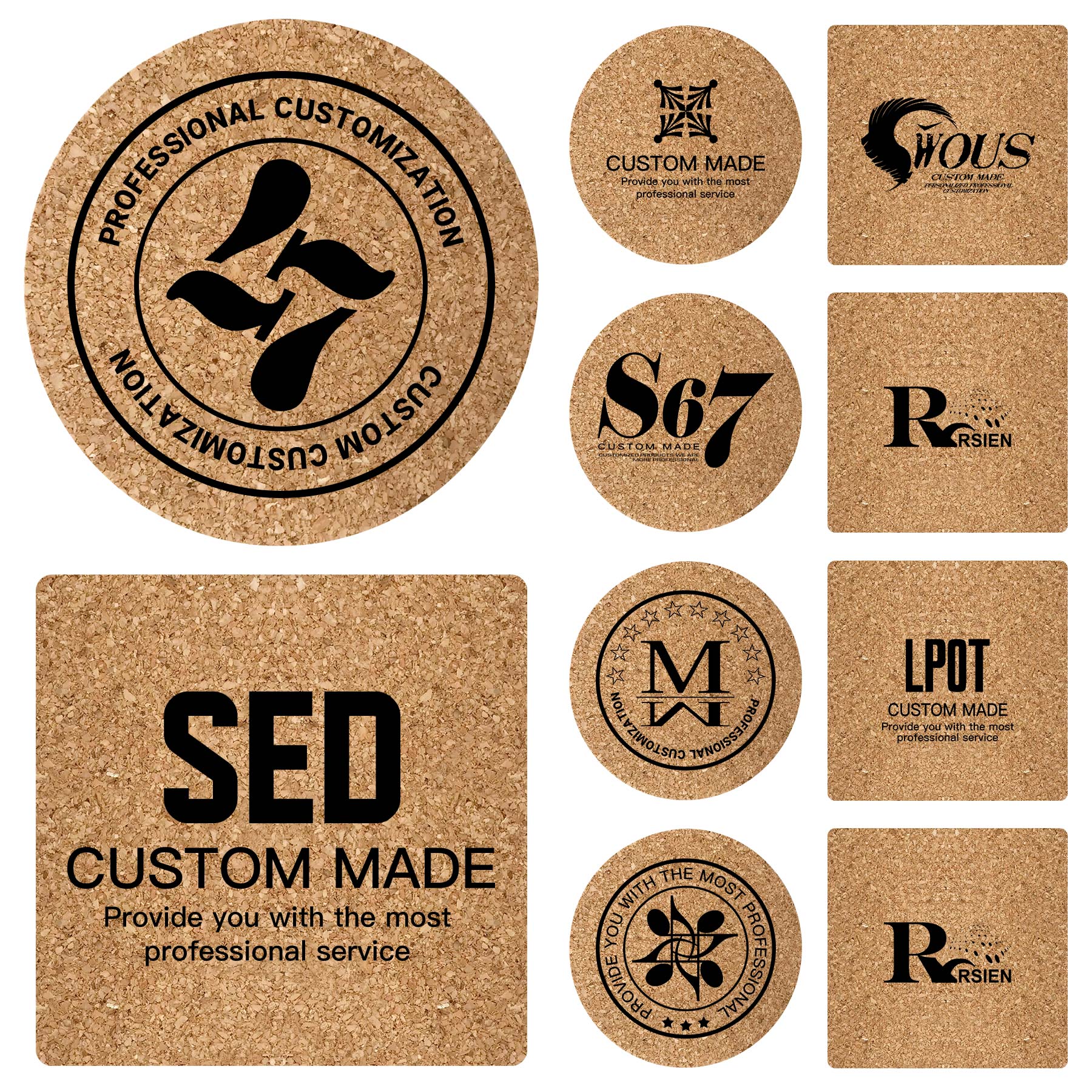 Round Cork Coaster 3