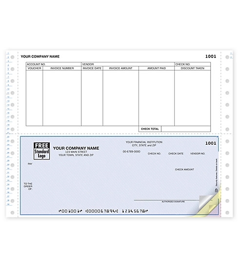 Continuous Bottom Accounts Payable Check 1