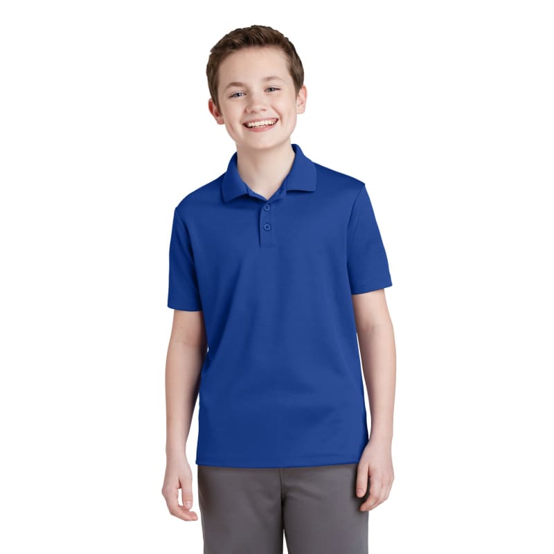 Sport-Tek Youth PosiCharge RacerMesh Polo. 19