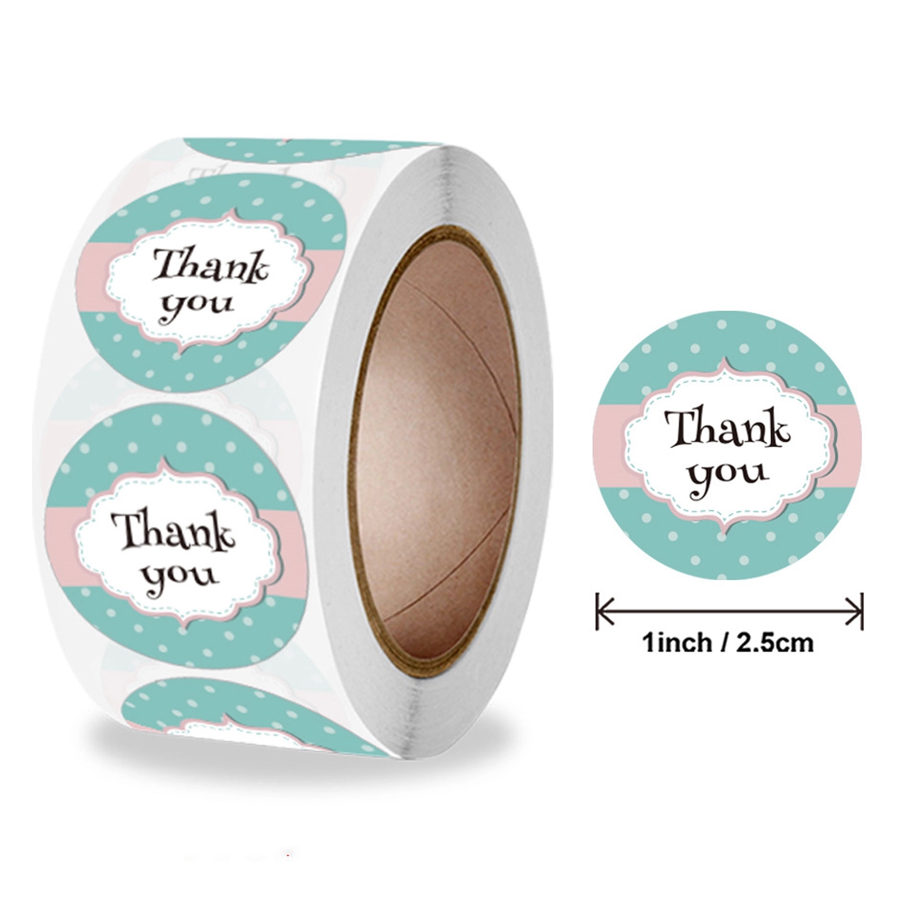 1" Circle Full Print Roll Labels 2