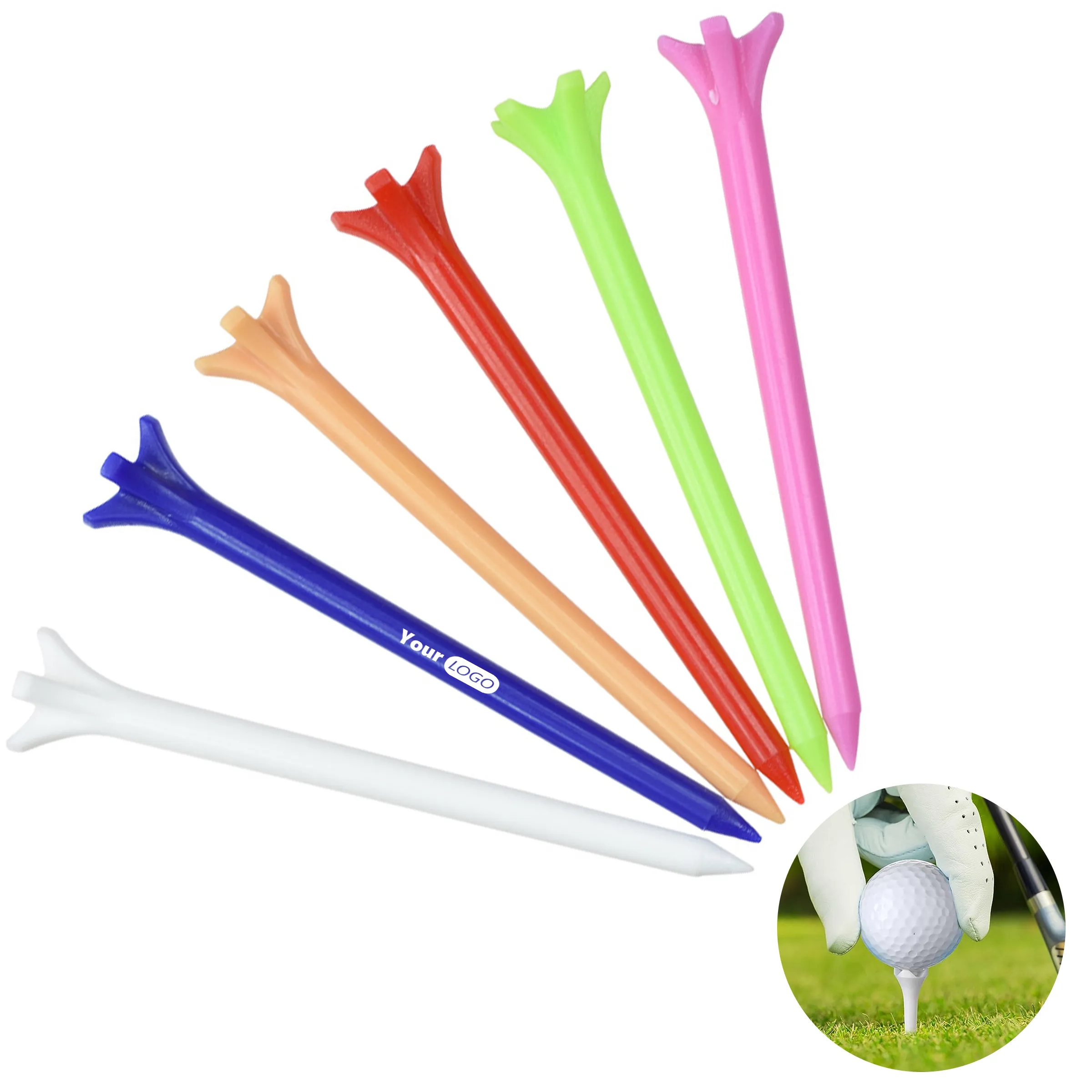 Plastic 50 Golf Nail Ball Holders 7