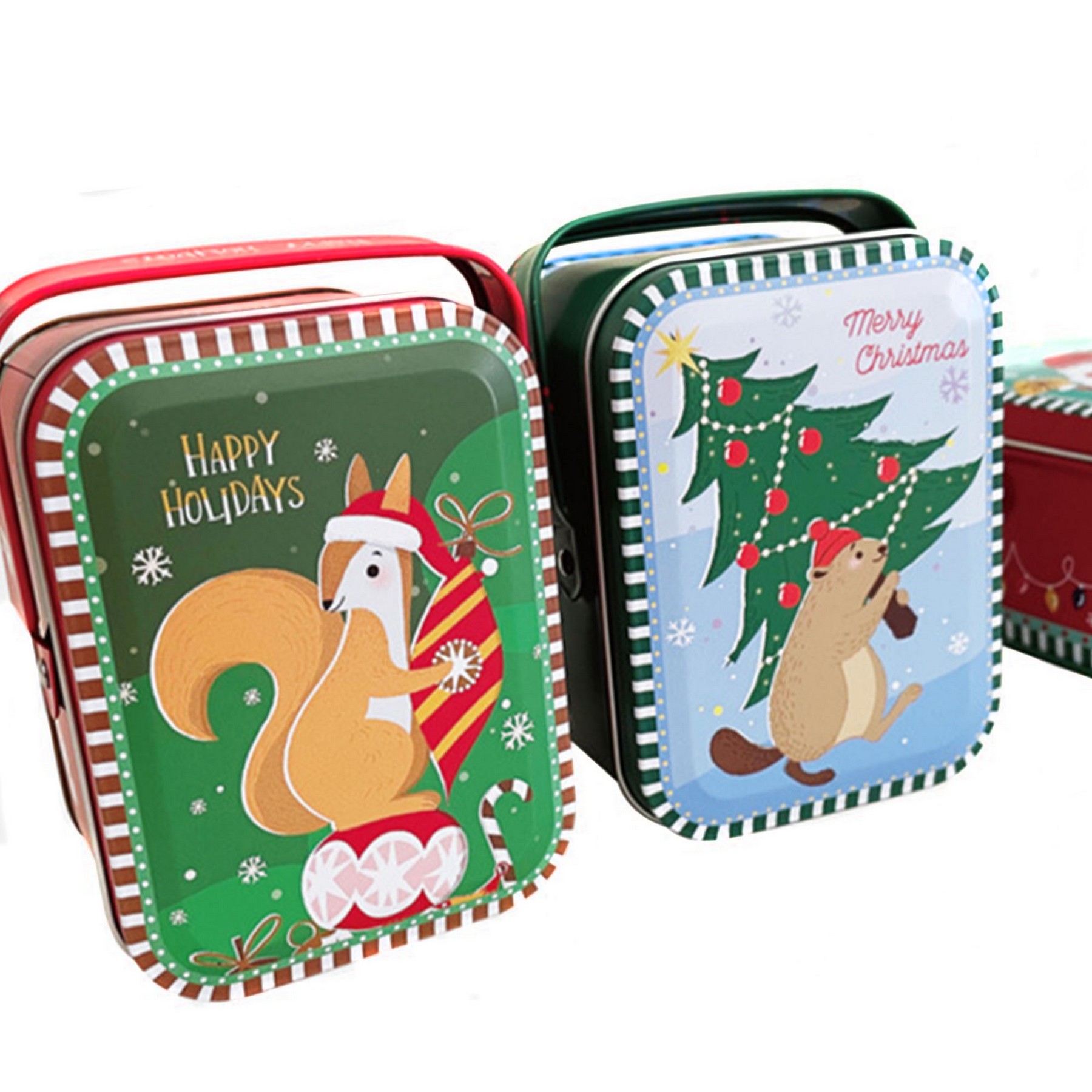 Square Candy Metal Cookie Case 3