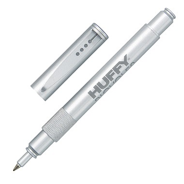 MATTE SILVER BRASS APOLLO II ROLLER BALL PEN 2