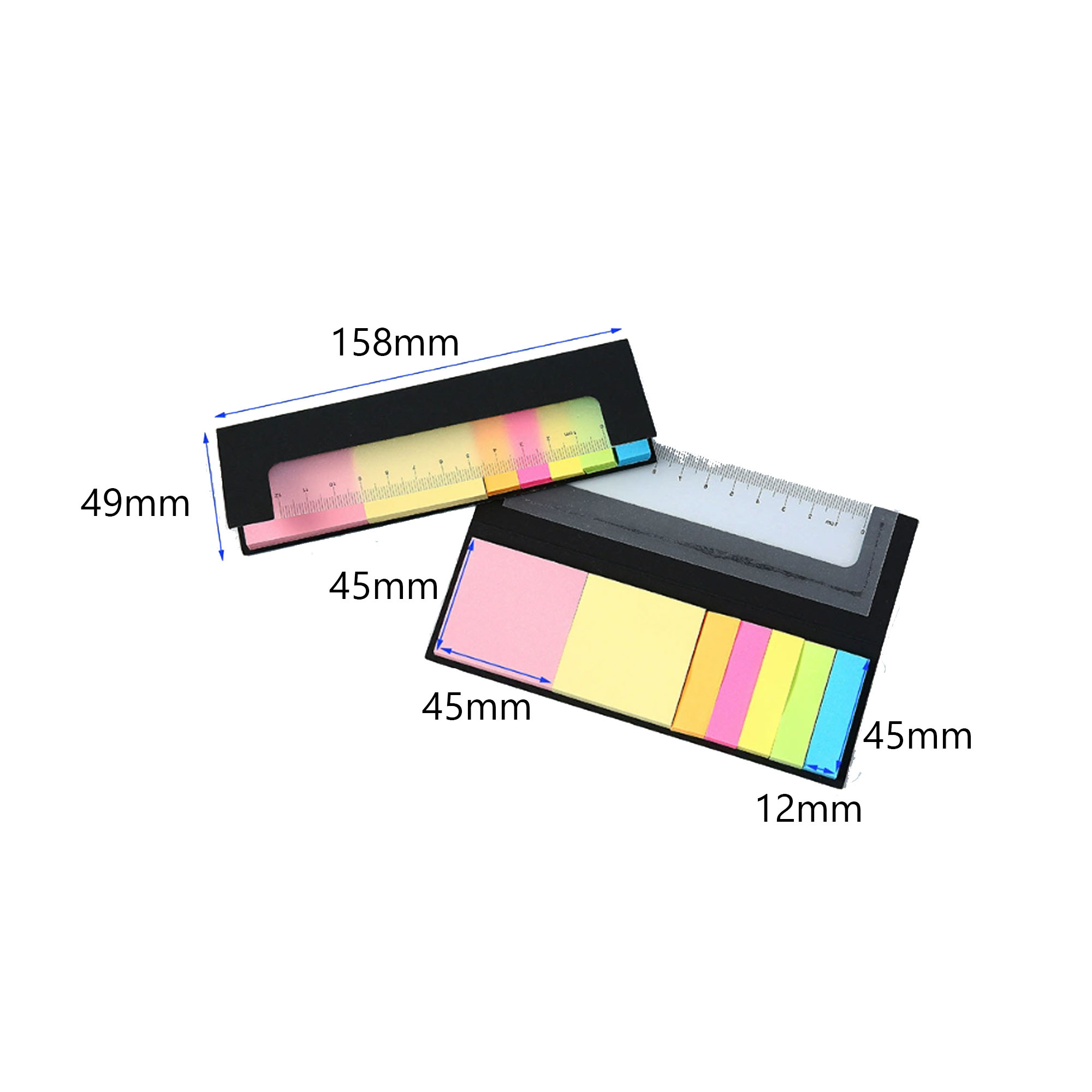Ruler Post-it Note Combination Notebook 3