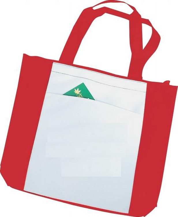 Poly Zippered Tote Bag, custom tote bag with logo imprint 2