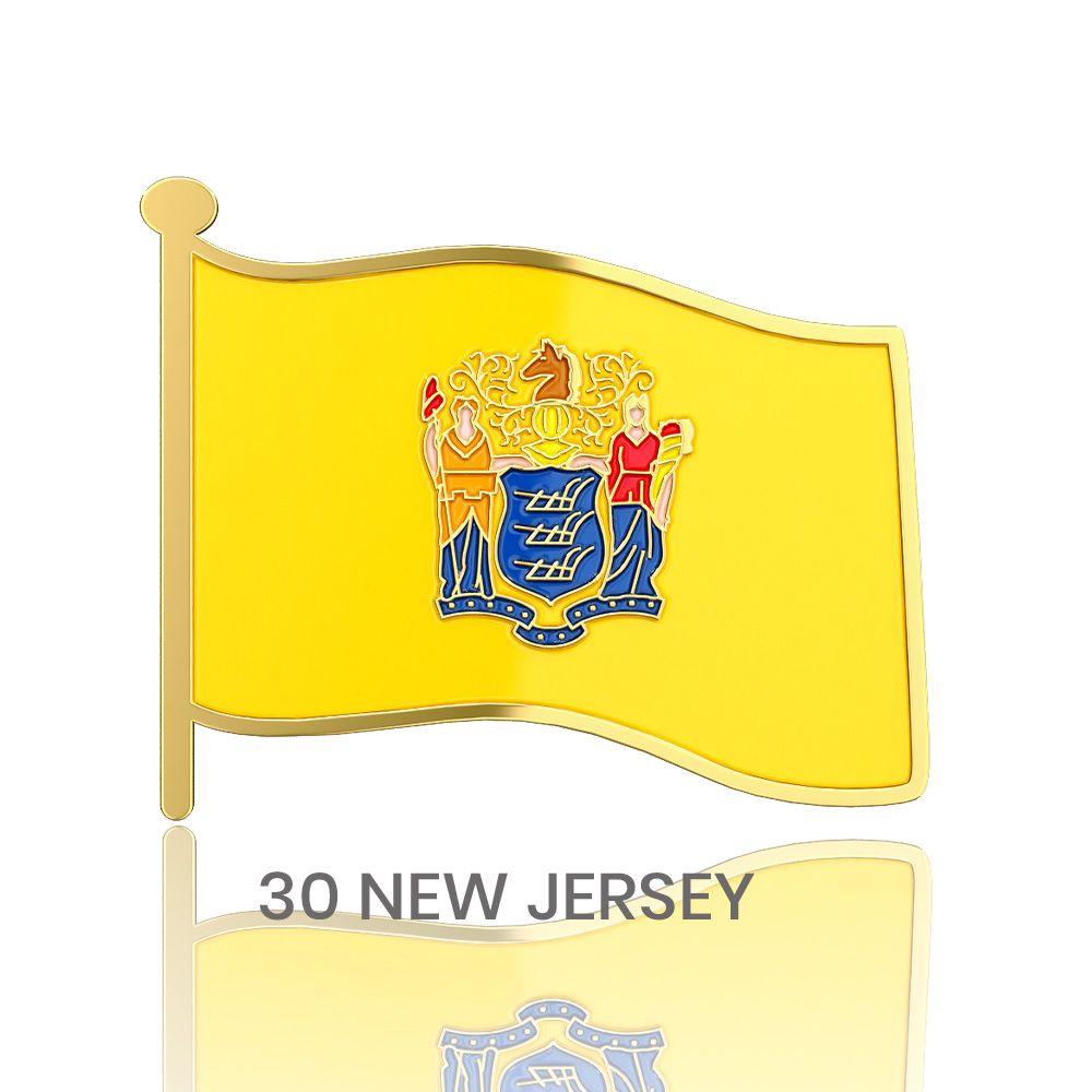 1" Stock Flag Pins 13