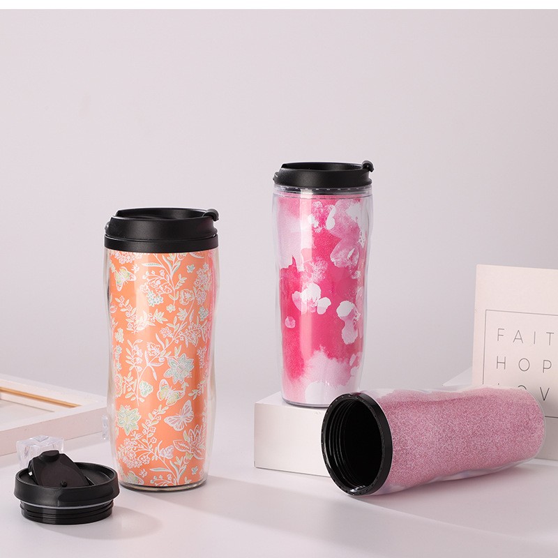 Double Wall Plastic Travel Mug 1