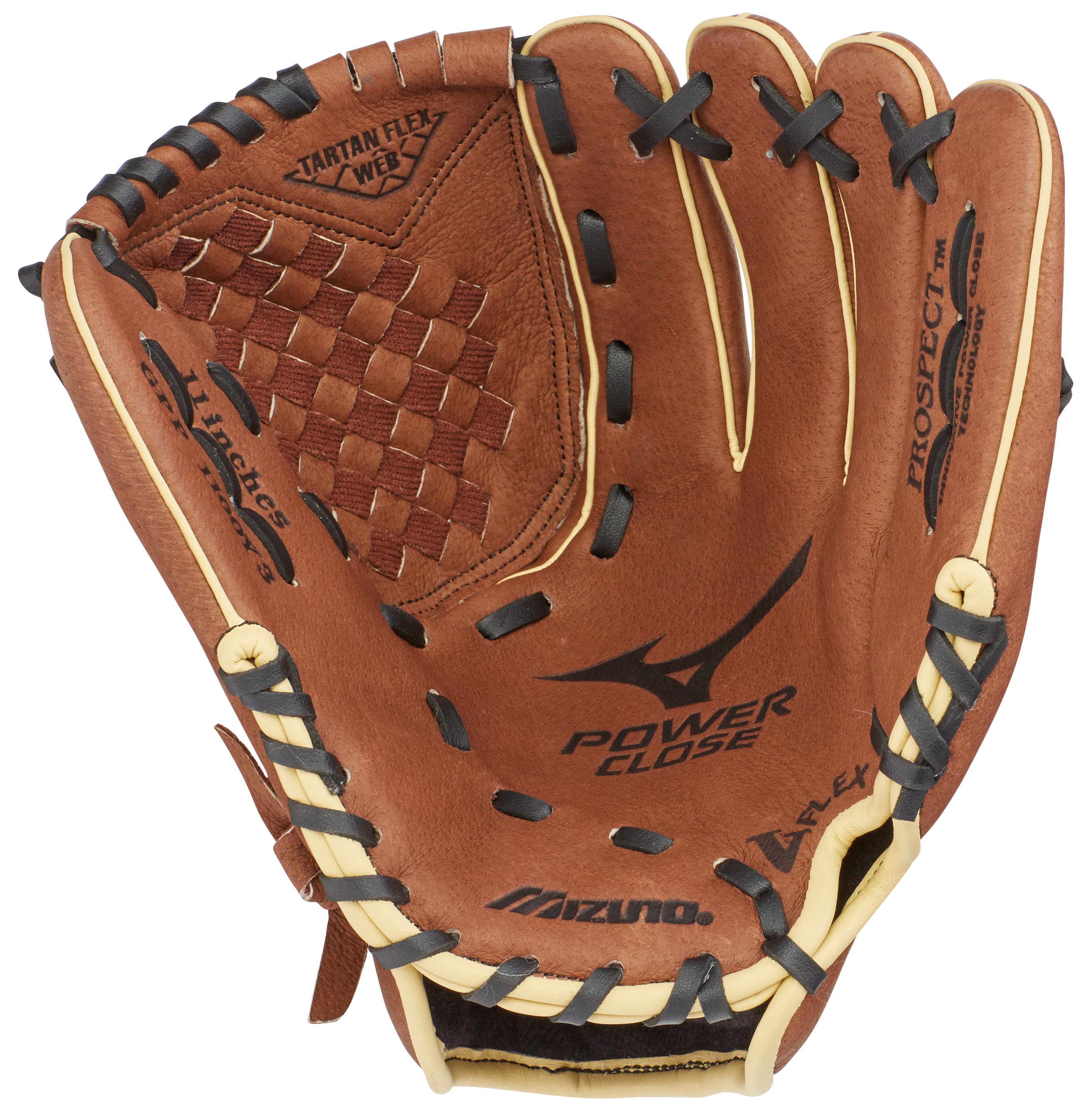 Prospect Series PowerClose Baseball Glove 11", Tartan Flex Web, Full Grain Pigskin 1
