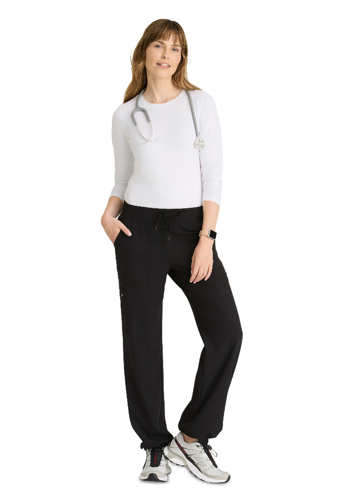Barco One - Women's Six-Pocket Bungee Hem Bounce Scrub Pant 3