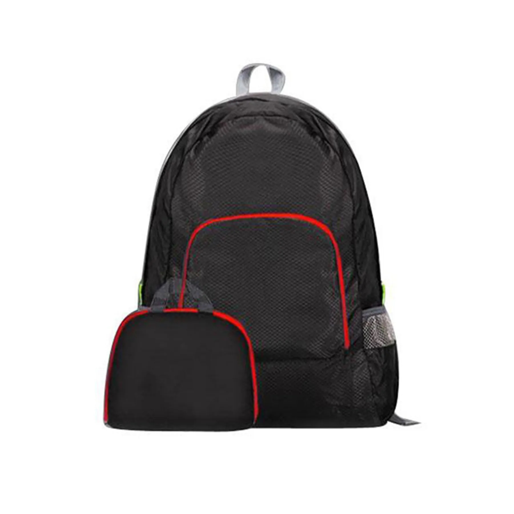 Waterproof Folding Diamond Plaid Backpack 3