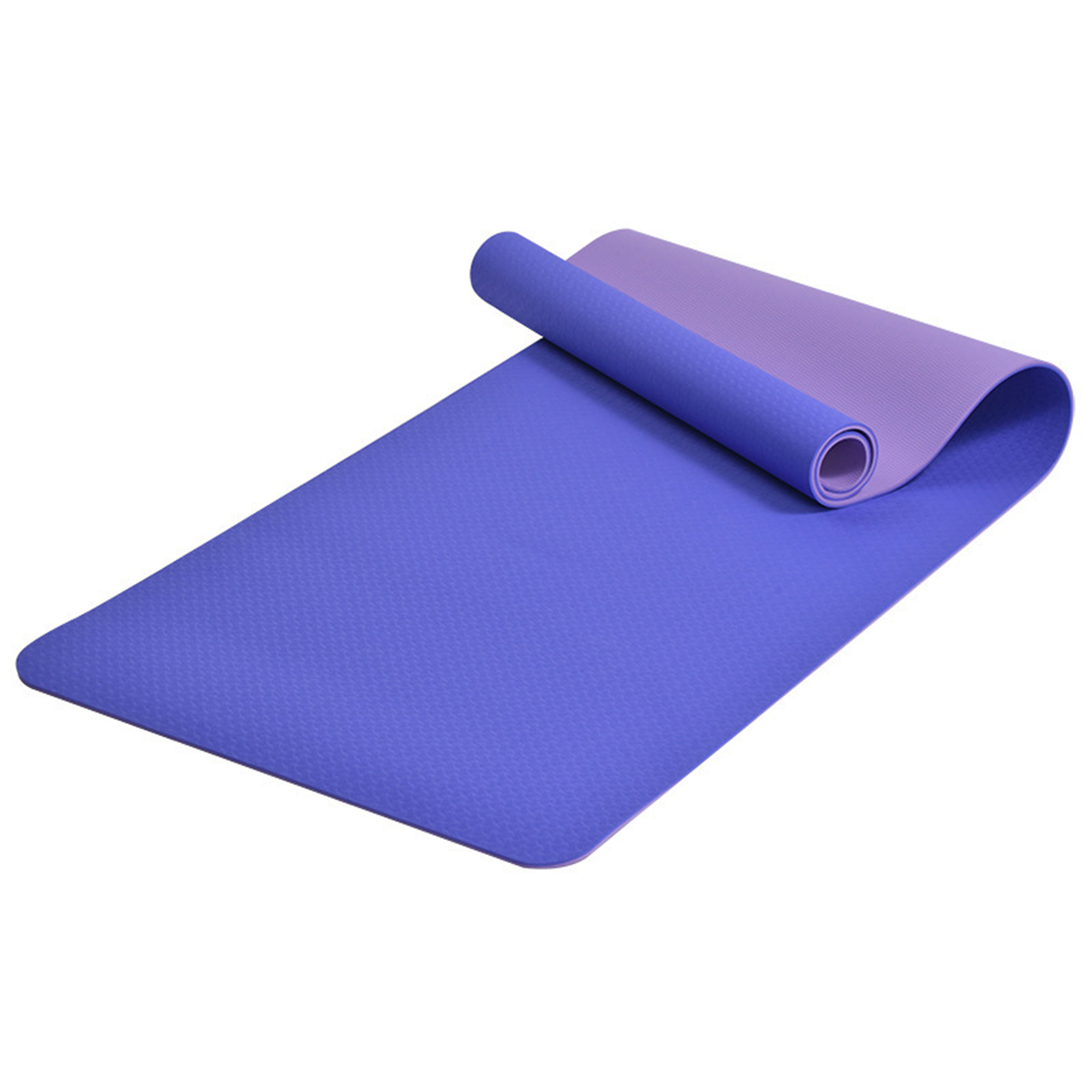 MOQ12 Dual Color TPE Yoga Mat Portable Fitness Pad 4