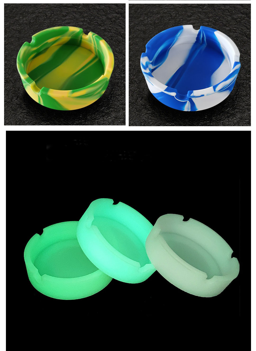 Silicone Round Ashtray 2