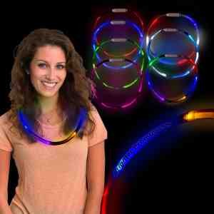 Rainbow 27" LED Glow Light-Up Necklace Jewelry